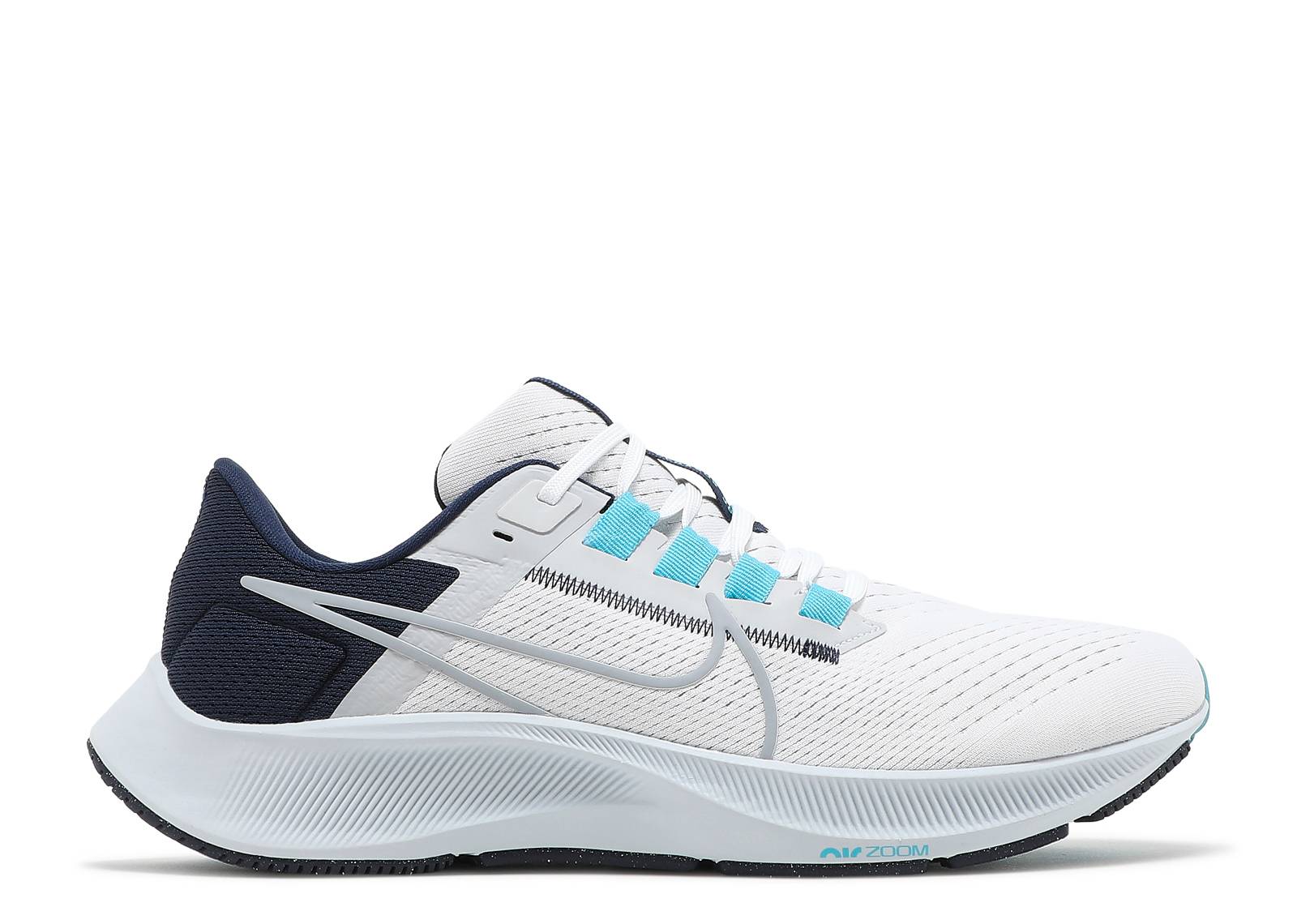 Nike Air Zoom Pegasus 38 White Midnight Navy CW7356-101 Nicesnk