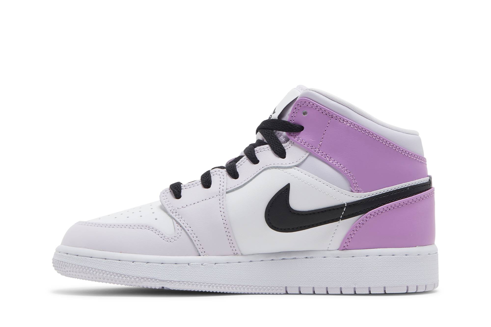 (Grade School) Air Jordan 1 Mid Barely Grape DQ8423-501 Nicesnk