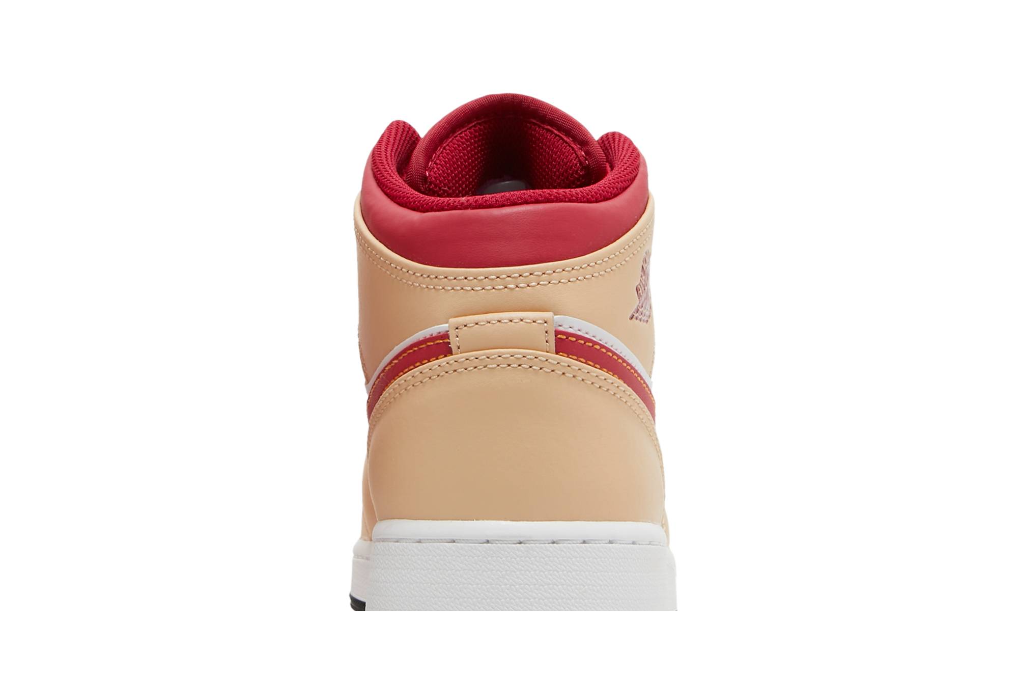 (Grade School) Air Jordan 1 Mid ‘Beige Red’ 554725-201