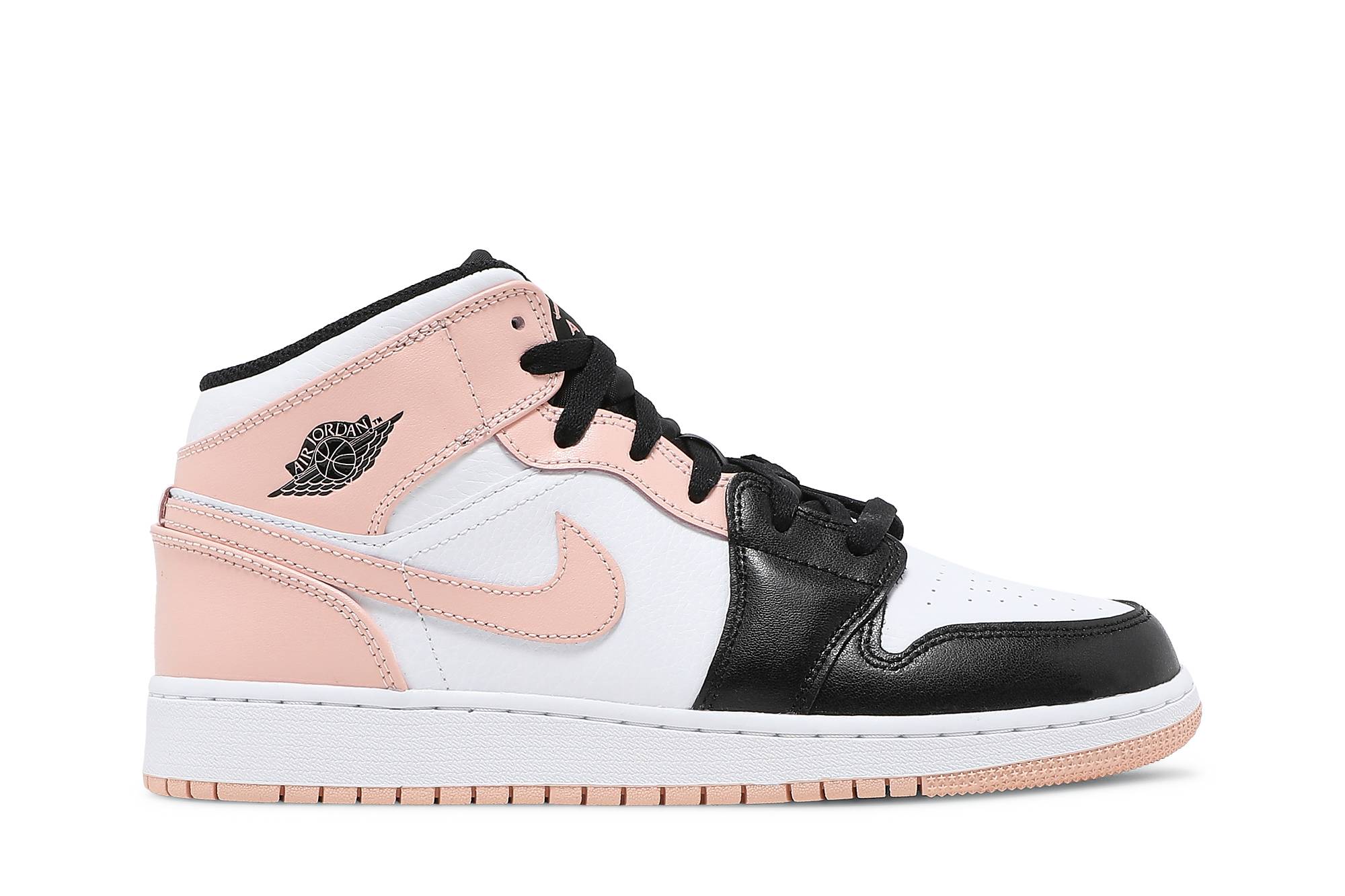 (Grade School) Air Jordan 1 Mid Crimson Tint 554725-133 Nicesnk