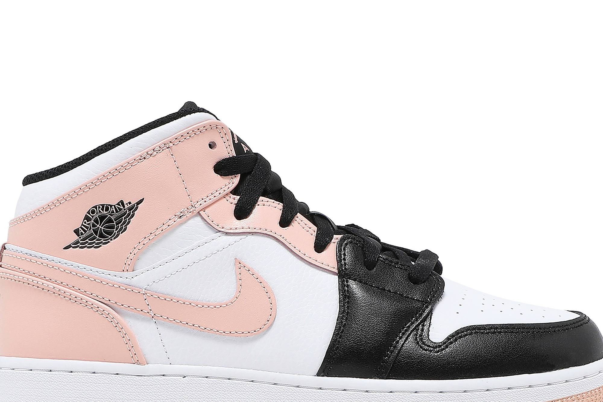 (Grade School) Air Jordan 1 Mid Crimson Tint 554725-133 Nicesnk