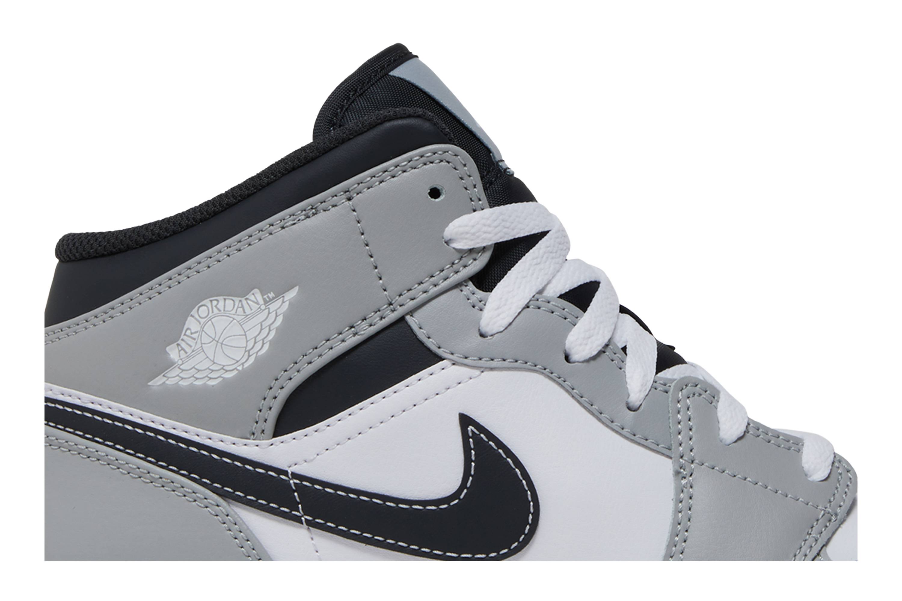 (Grade School) Air Jordan 1 Mid Greyscale 554725-078 Nicesnk