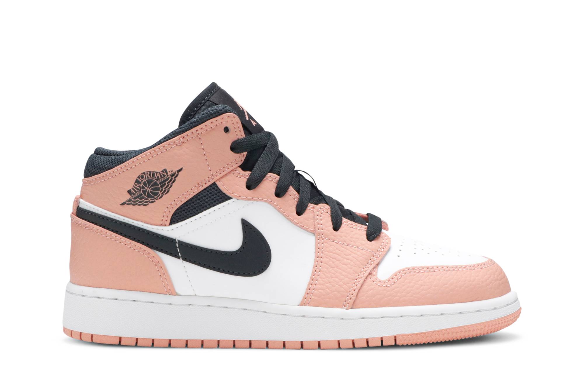 (Grade School) Air Jordan 1 Mid ‘Pink Quartz’ 555112-603