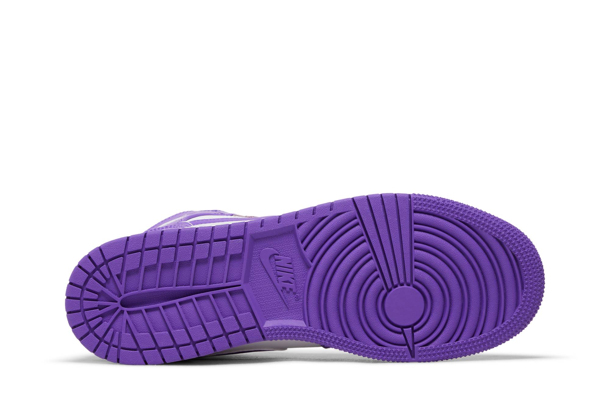(Grade School) Air Jordan 1 Mid White Purple DQ8423-511 Nicesnk