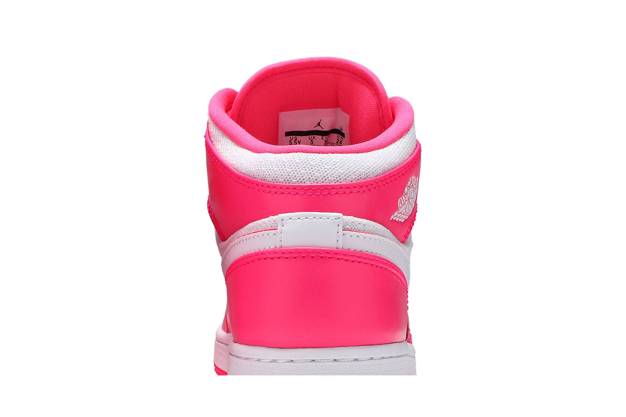 (Grade School) Air Jordan 1 Mid Hyper Pink White 555112-611