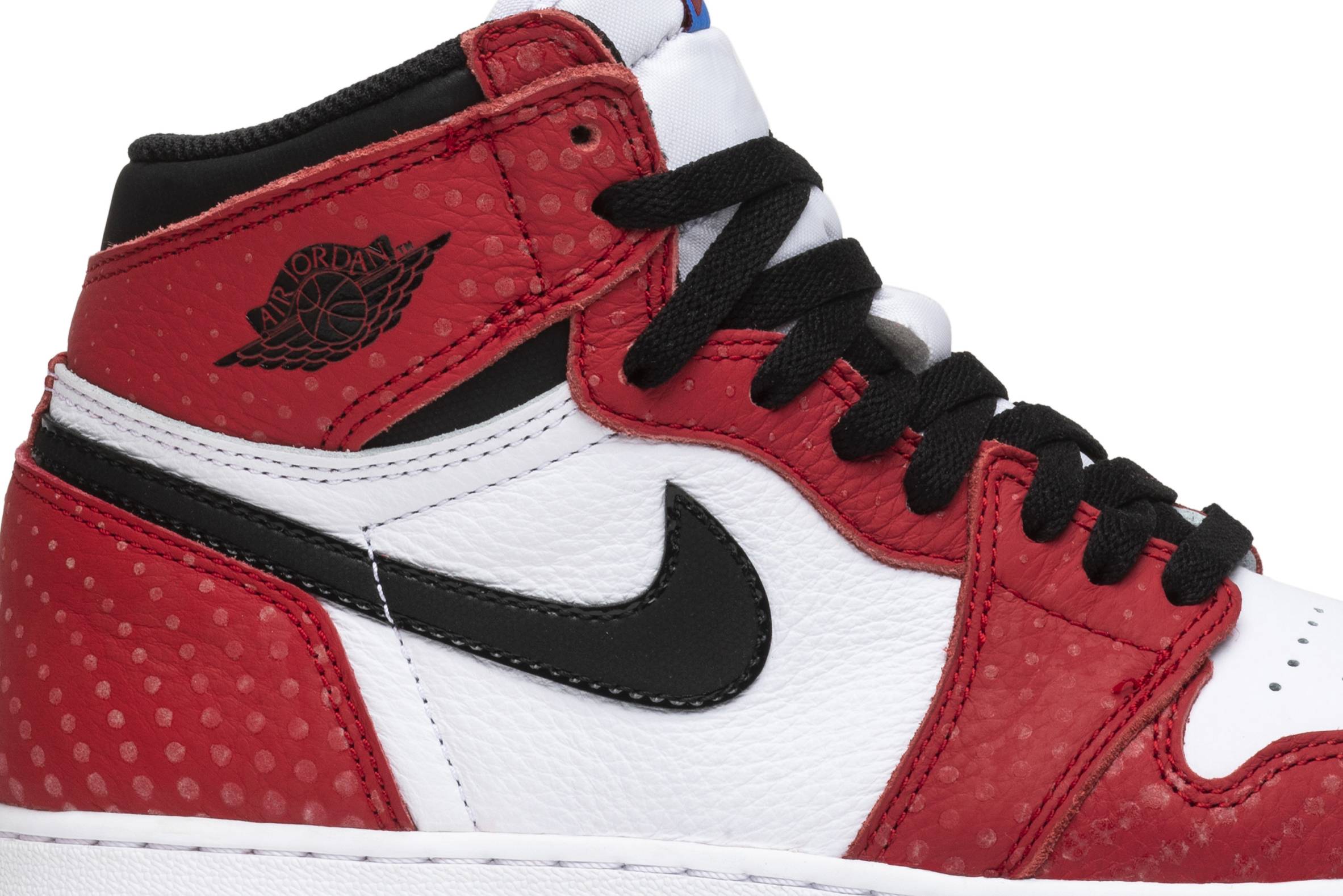 (Grade School) Air Jordan 1 Retro High Spider-Man Origin Story 575441-602 Nicesnk