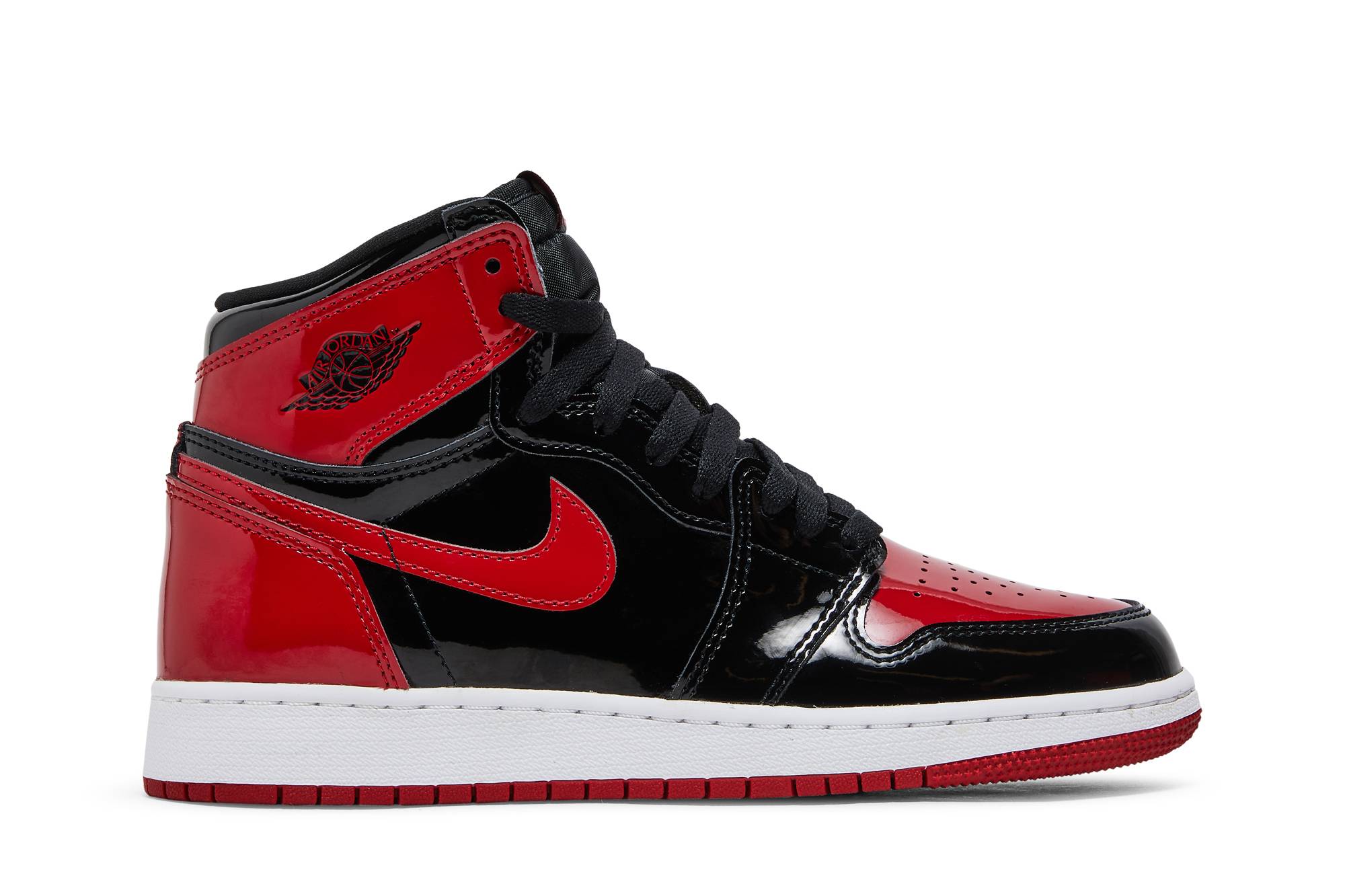 (Grade School) Air Jordan 1 Retro High OG Patent Bred 575441-063 Nicesnk