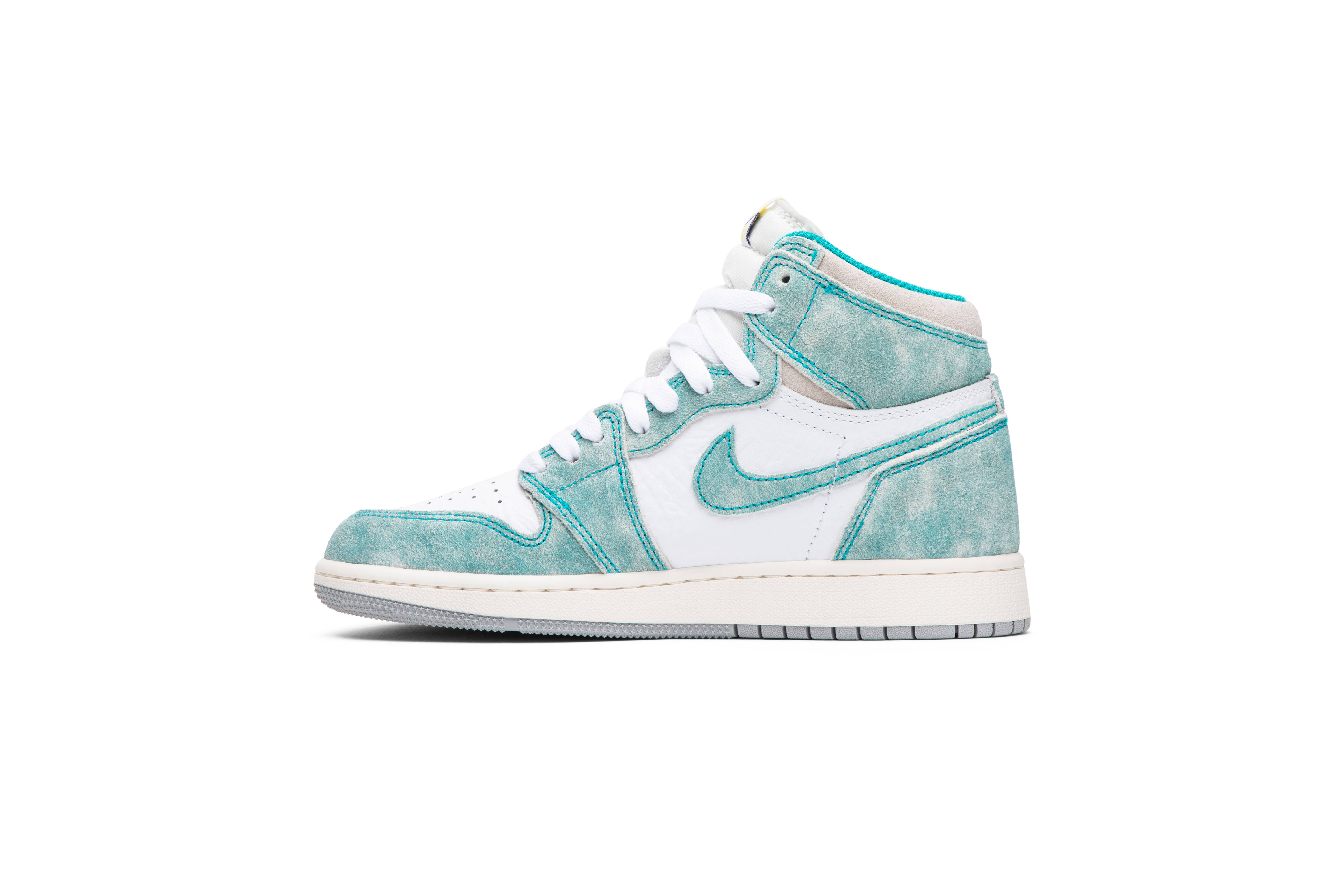 (Grade School) Air Jordan 1 Retro High OG Turbo Green 575441-311 Nicesnk