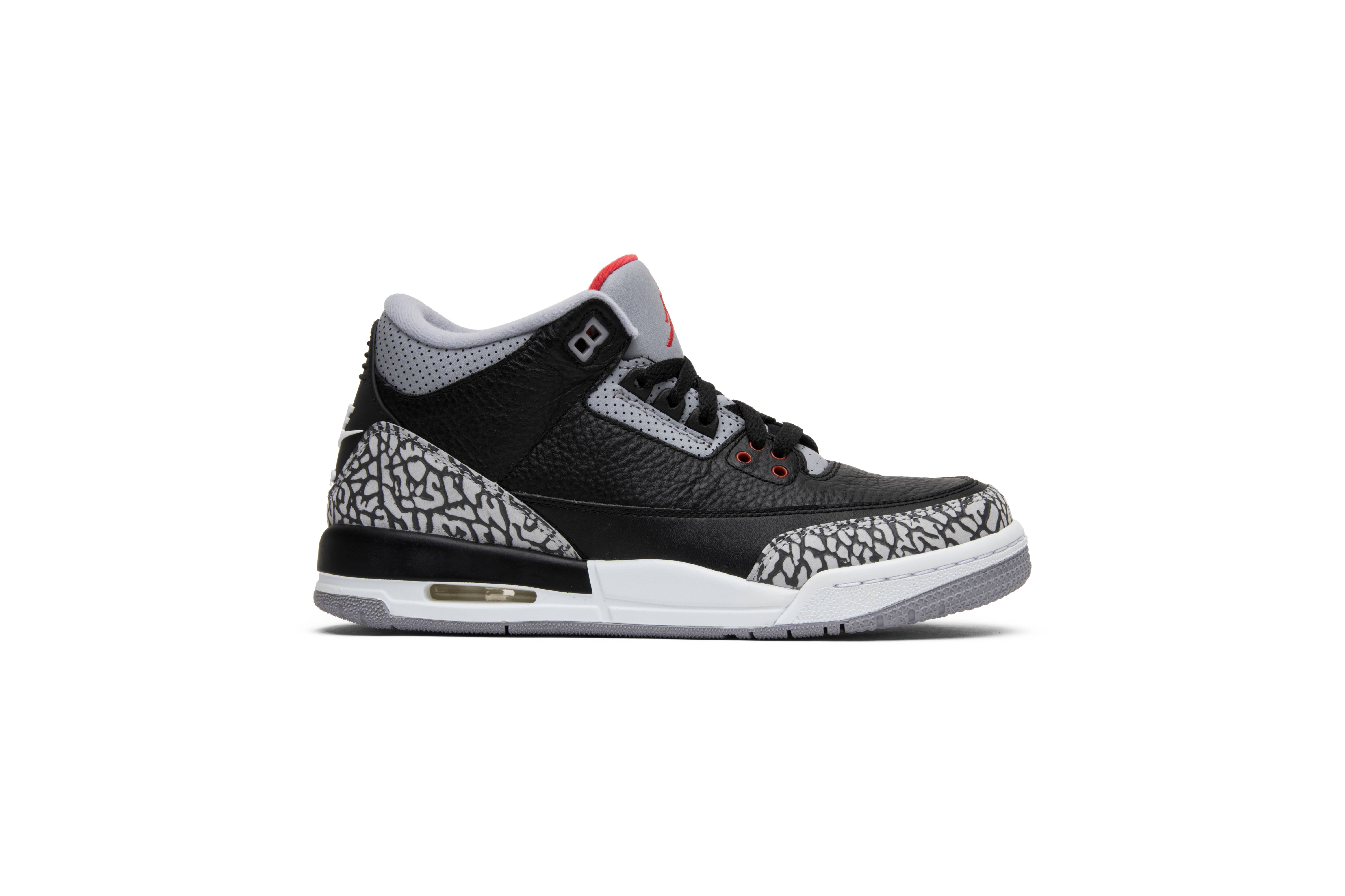 (Grade School) Air Jordan 3 Retro OG ‘Black Cement’ 2018 854261-001