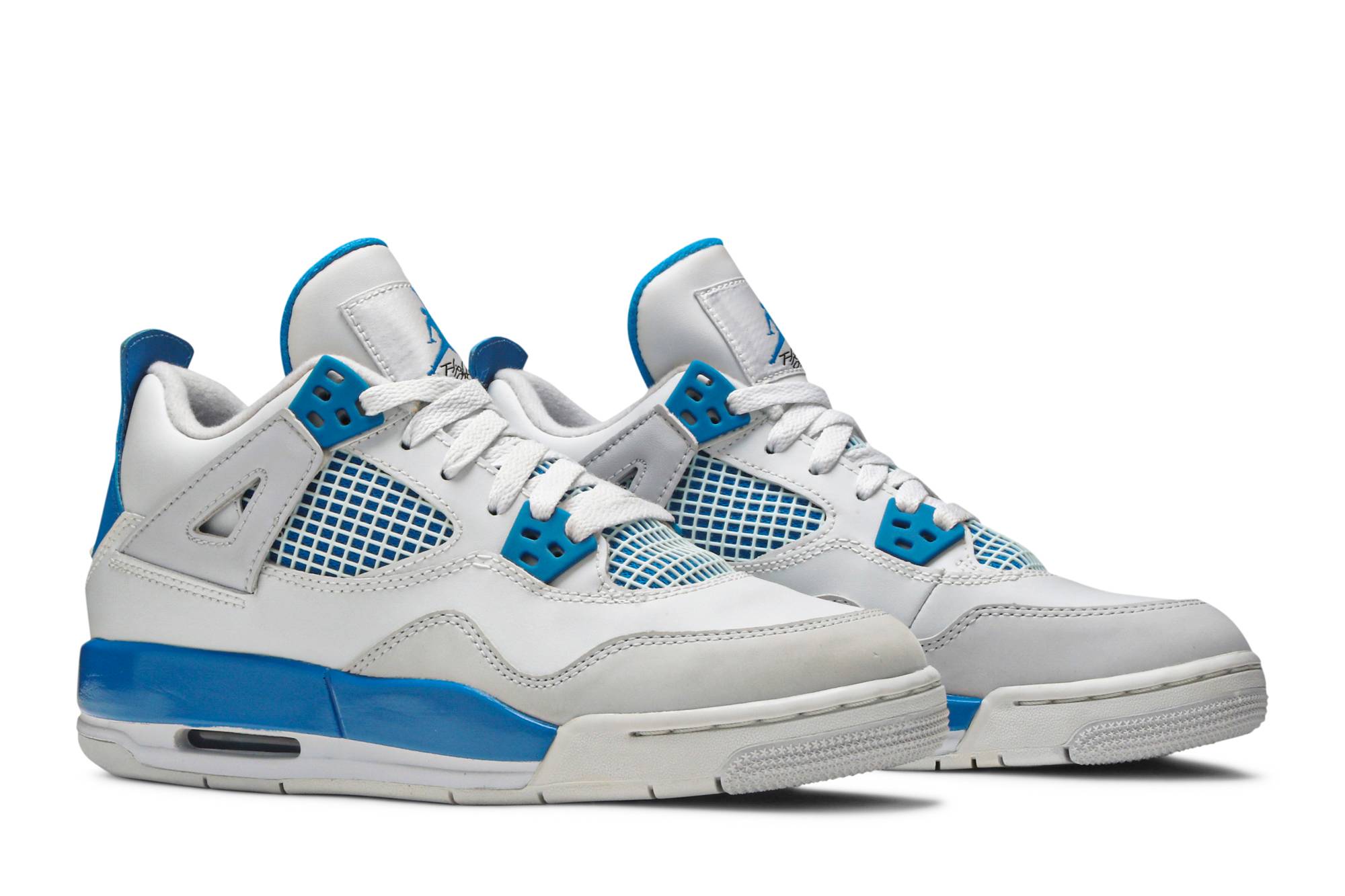 (Grade School) Air Jordan 4 Retro 2012 Military Blue 408452-105 Nicesnk