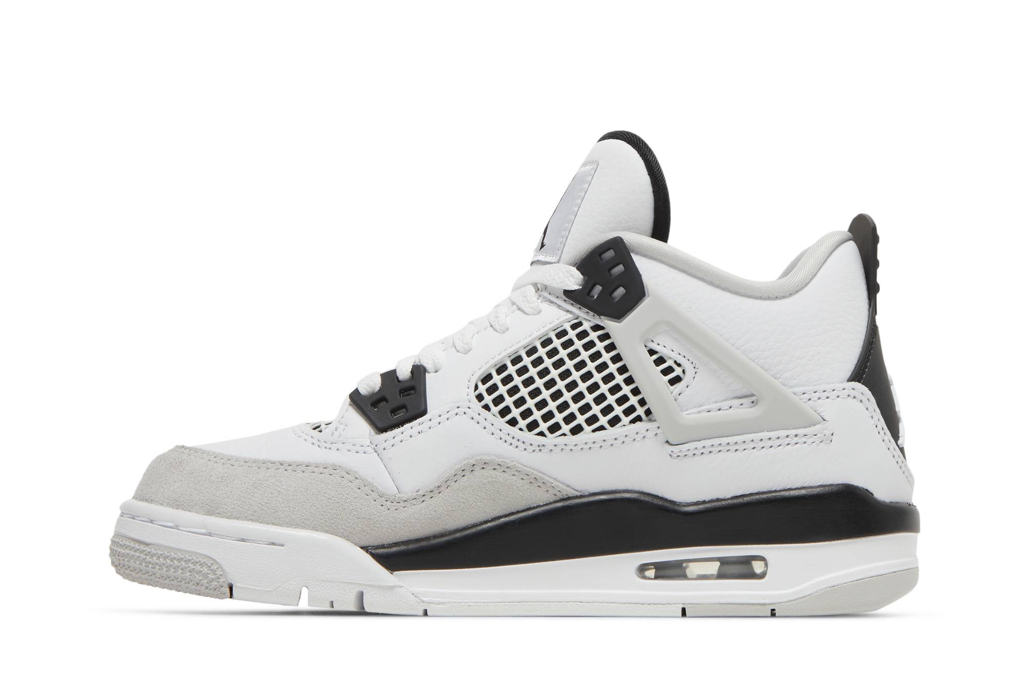 (Grade School) Air Jordan 4 Retro ‘Military Black’ 408452-111