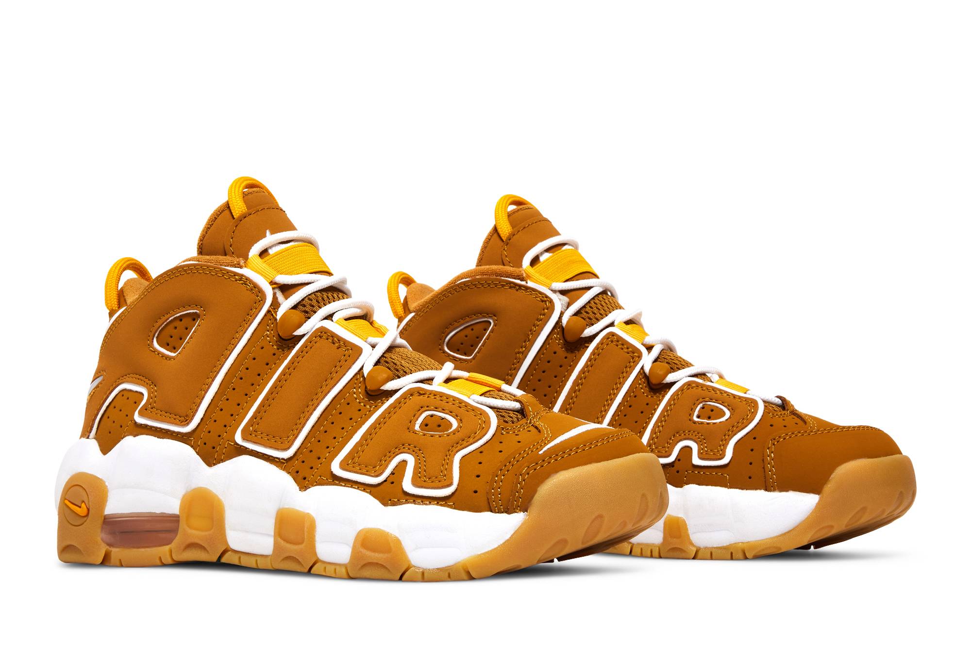 (Grade School) Nike Air More Uptempo Wheat DQ4713-700 Nicesnk