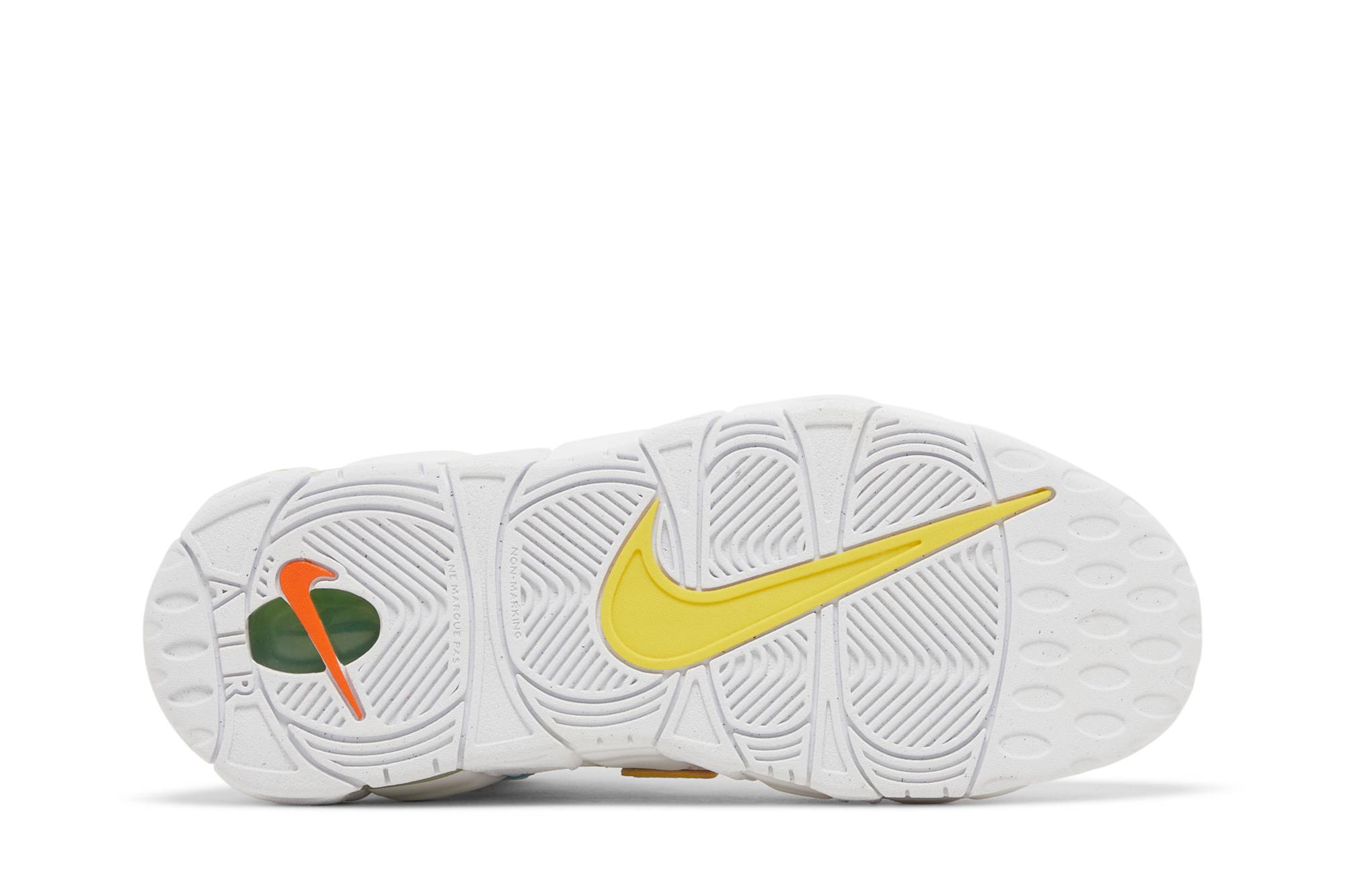 (Grade School) Nike Air More Uptempo White Rainbow FJ4624-100 Nicesnk
