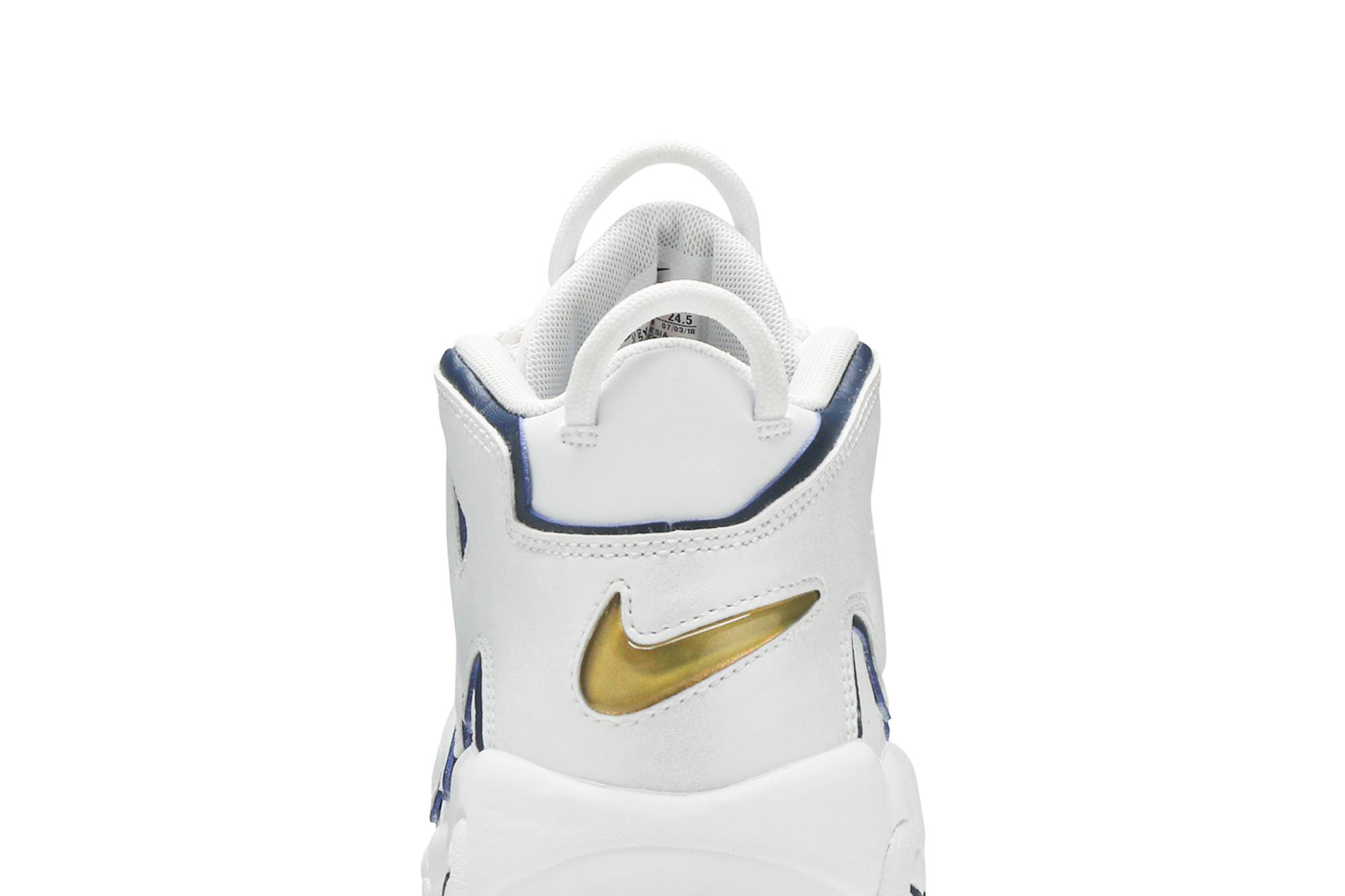 (Grade School) Nike Air More Uptempo White Midnight Navy 415082-109