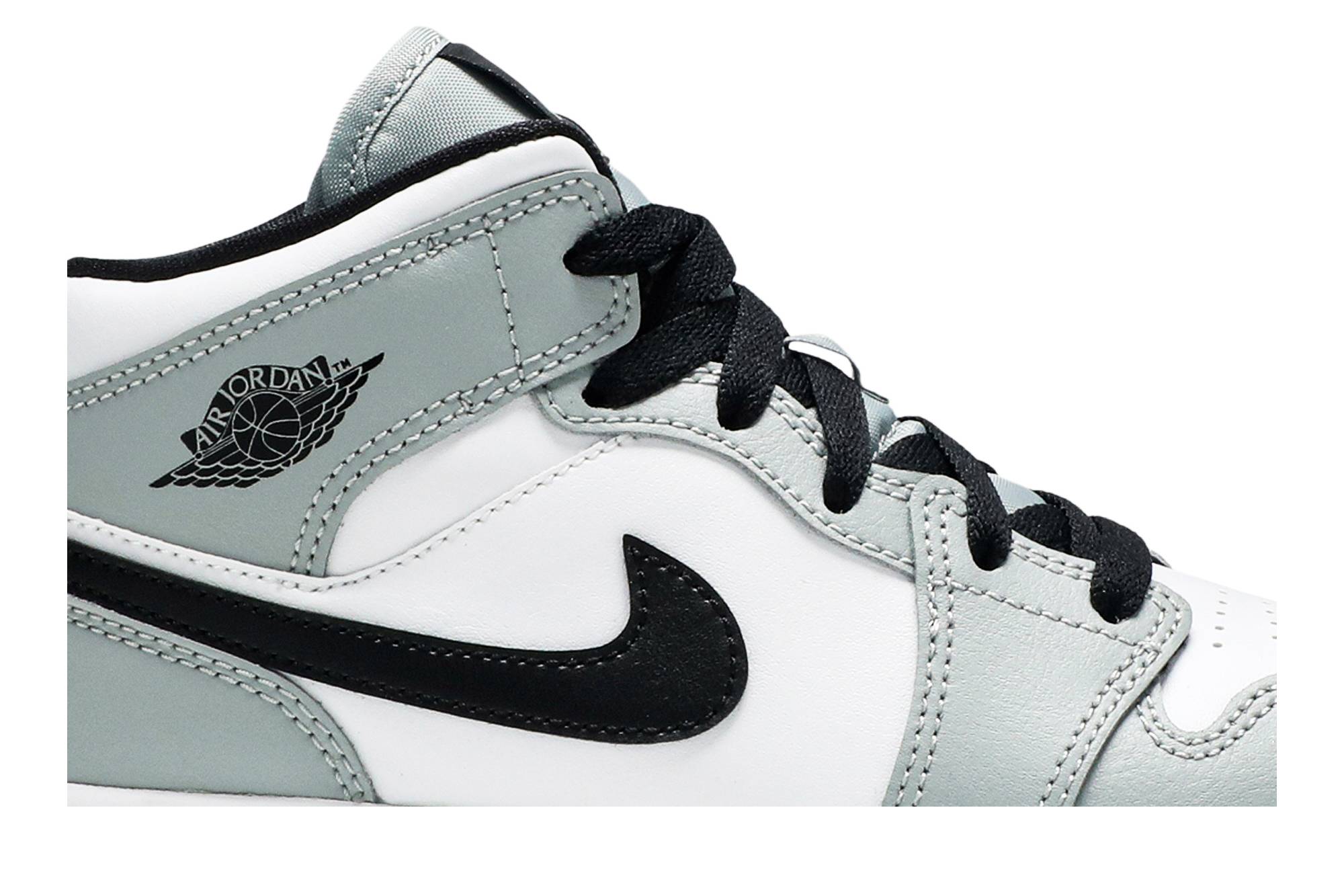 (Preschool) Air Jordan 1 Mid Light Smoke Grey 640734-092 Nicesnk