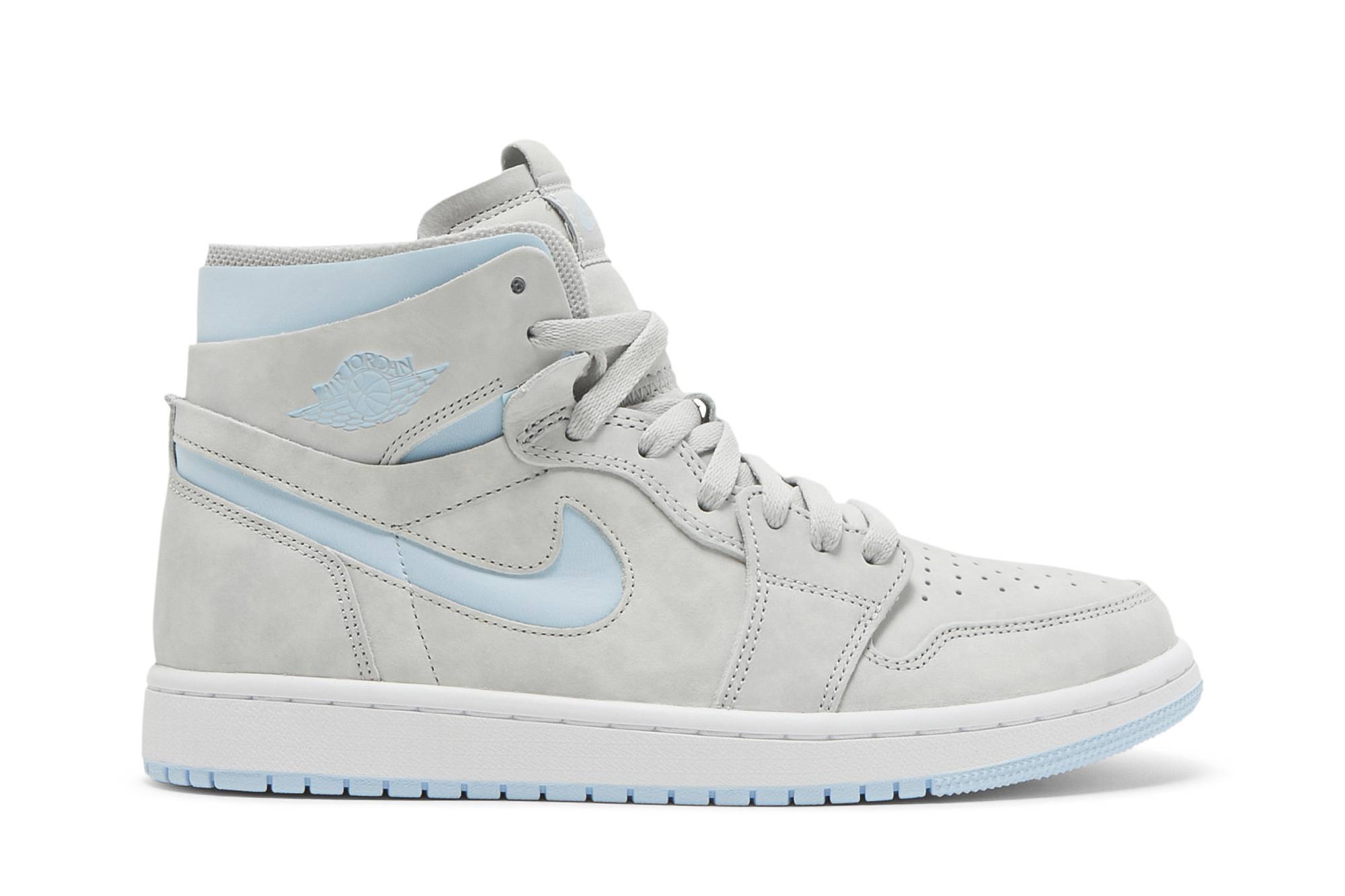(Women) Air Jordan 1 High Zoom Comfort Cool Grey Light Blue CT0979-004 Nicesnk