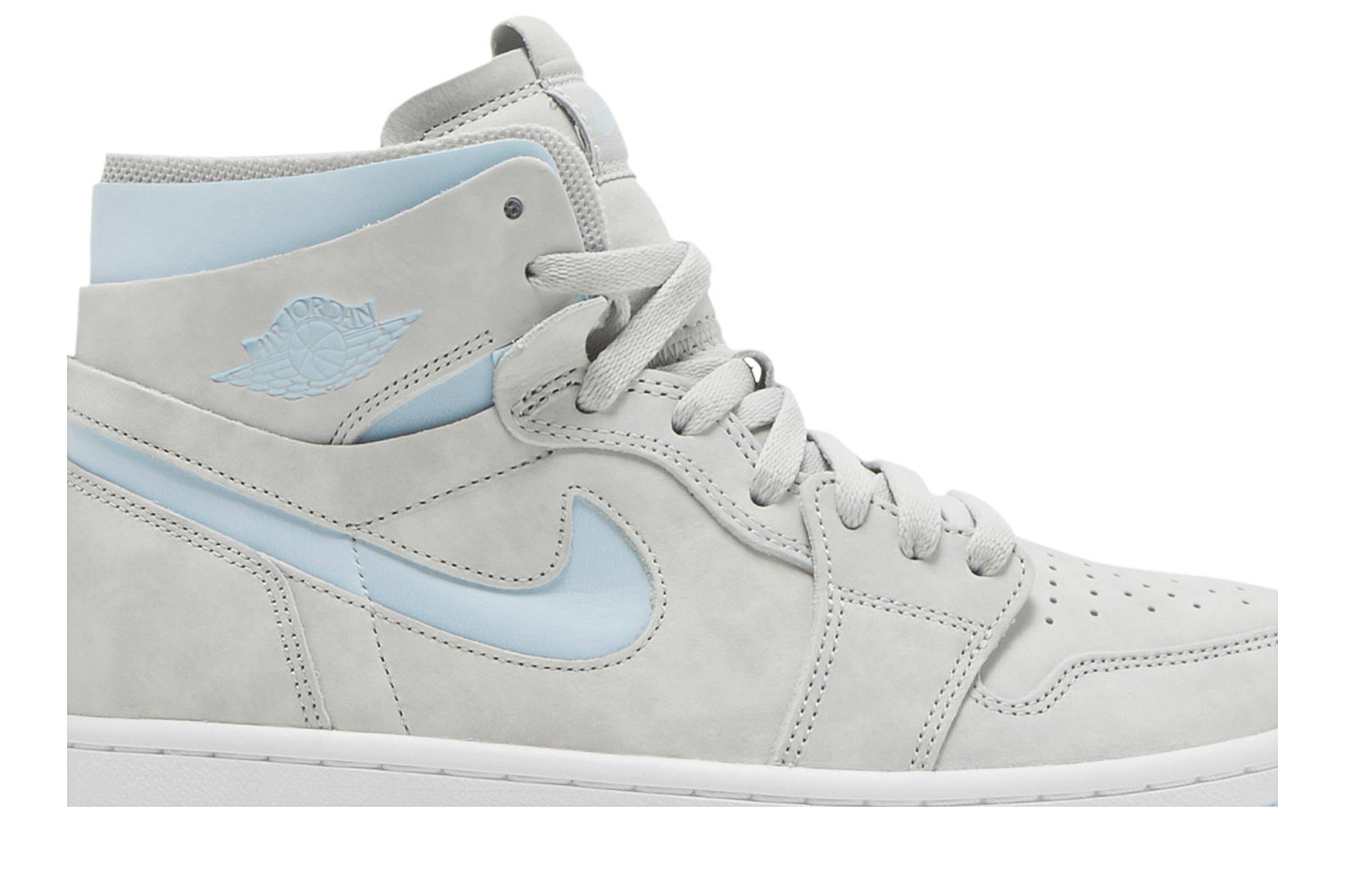 (Women) Air Jordan 1 High Zoom Comfort Cool Grey Light Blue CT0979-004 Nicesnk