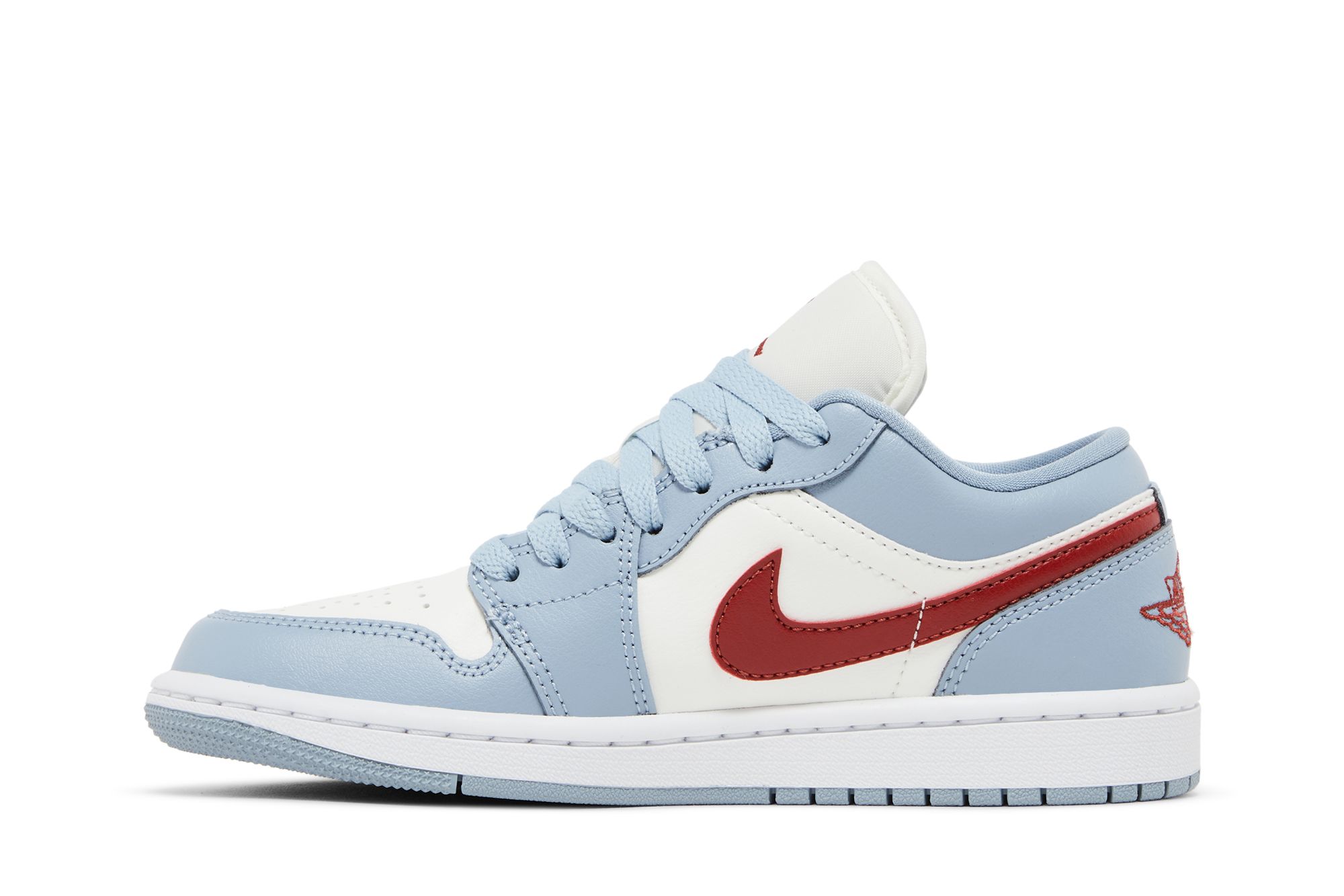 (Women) Air Jordan 1 Low Blue Whisper Dune Red DC0774-164 Nicesnk