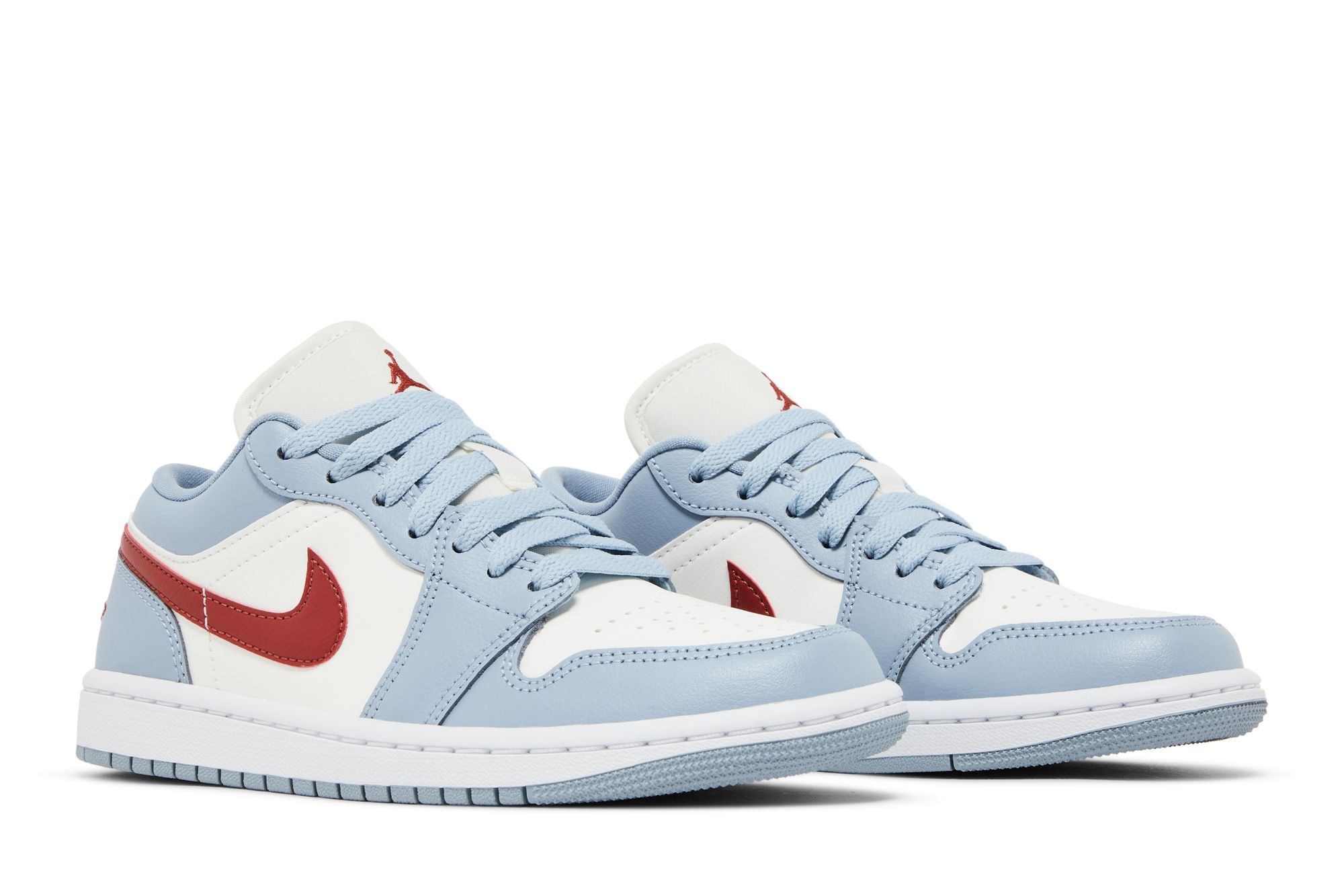 (Women) Air Jordan 1 Low Blue Whisper Dune Red DC0774-164 Nicesnk