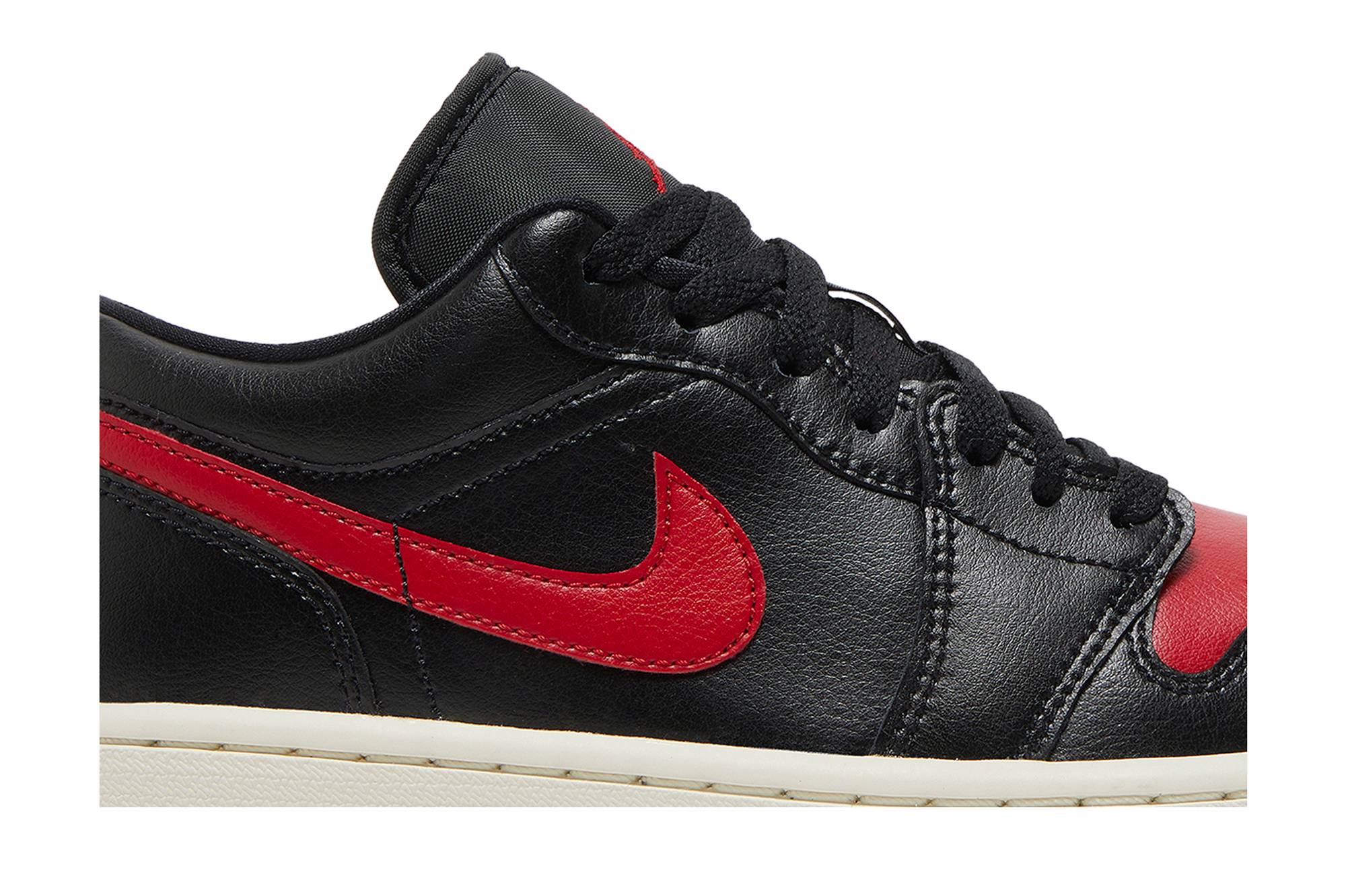 (Women) Air Jordan 1 Low Bred Sail DC0774-061 Nicesnk