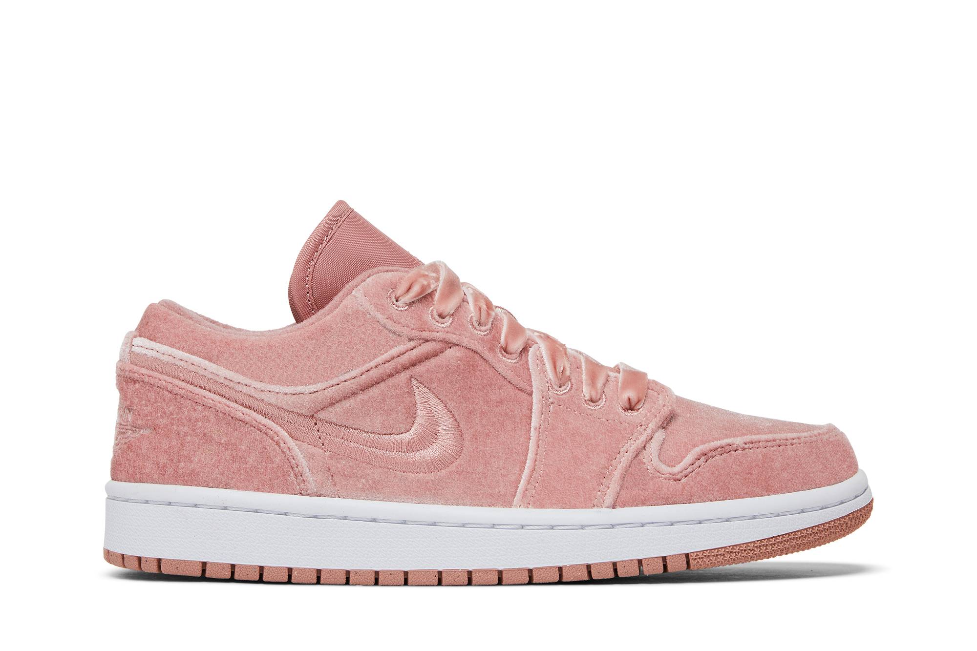 (Women) Air Jordan 1 Low Pink Velvet DQ8396-600 Nicesnk