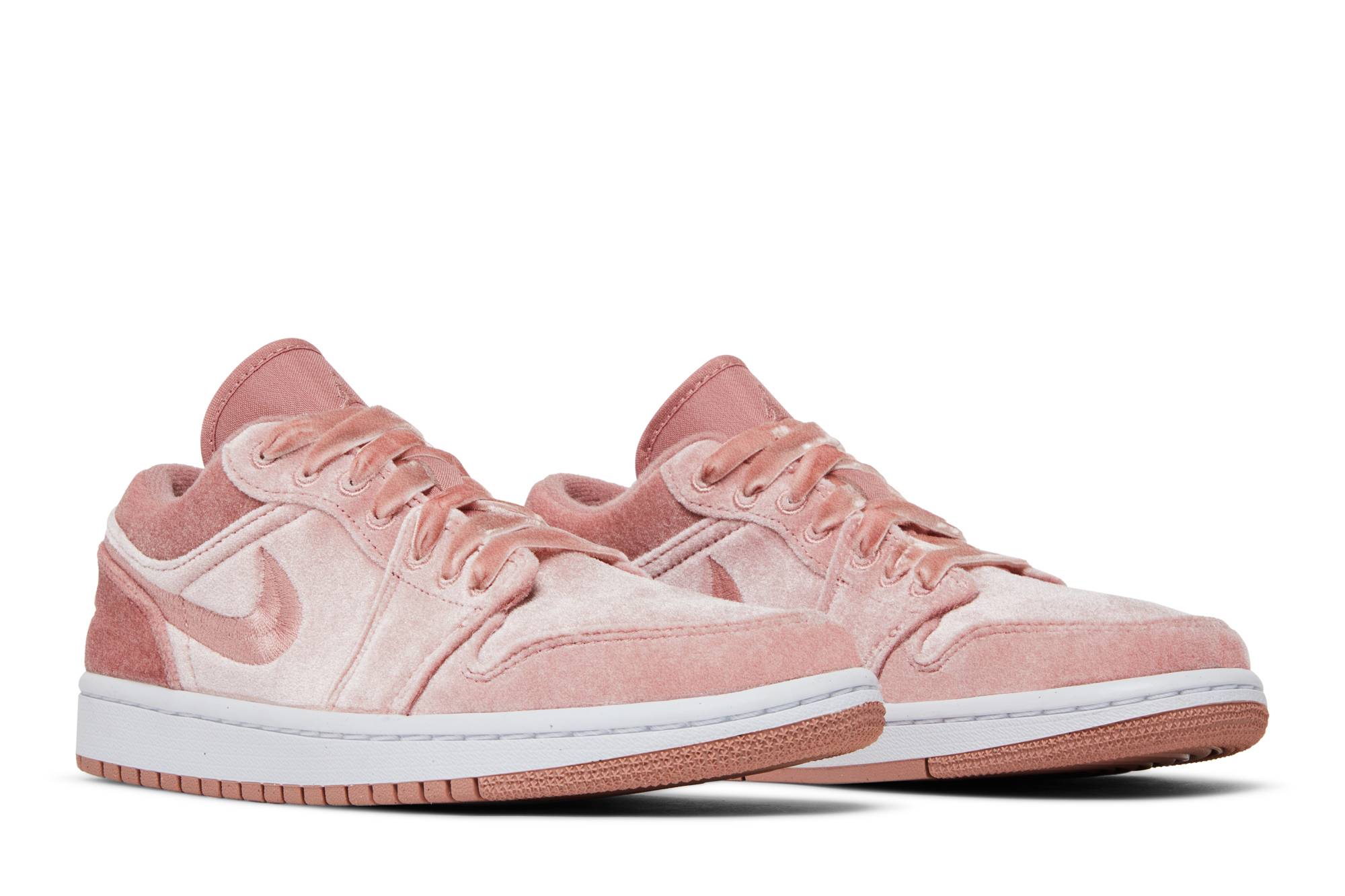 (Women) Air Jordan 1 Low Pink Velvet DQ8396-600 Nicesnk