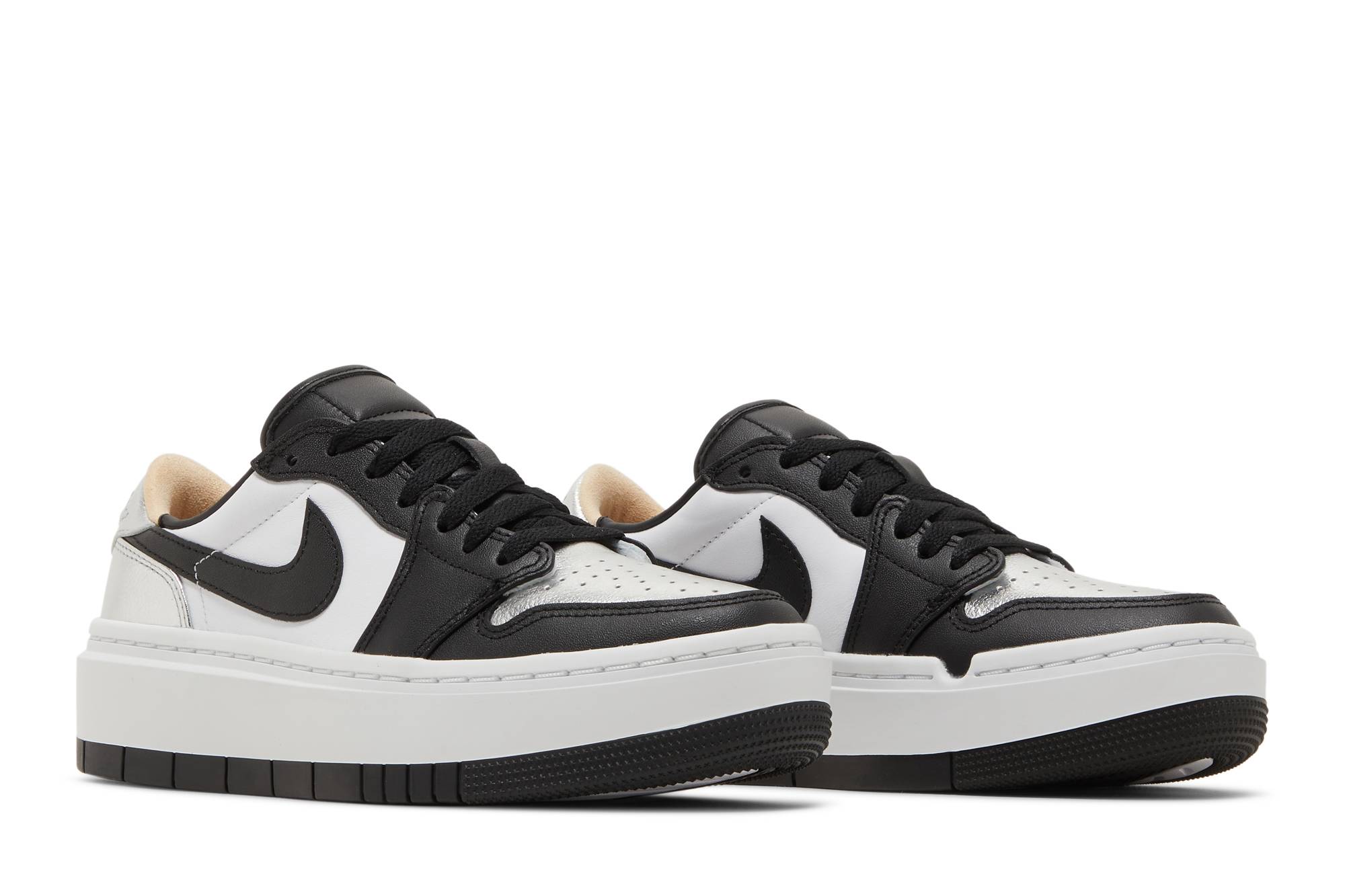 (Women) Air Jordan 1 Low Elevate Silver Toe DQ8561-001 Nicesnk
