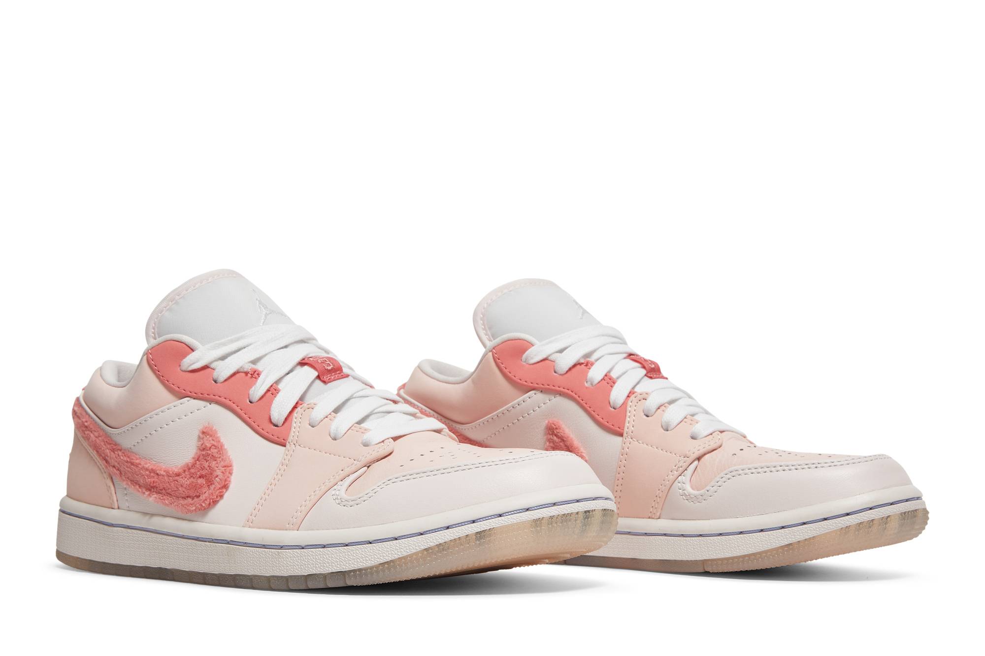 (Women) Air Jordan 1 Low SE Mighty Swooshers Pink DM5443-666 Nicesnk