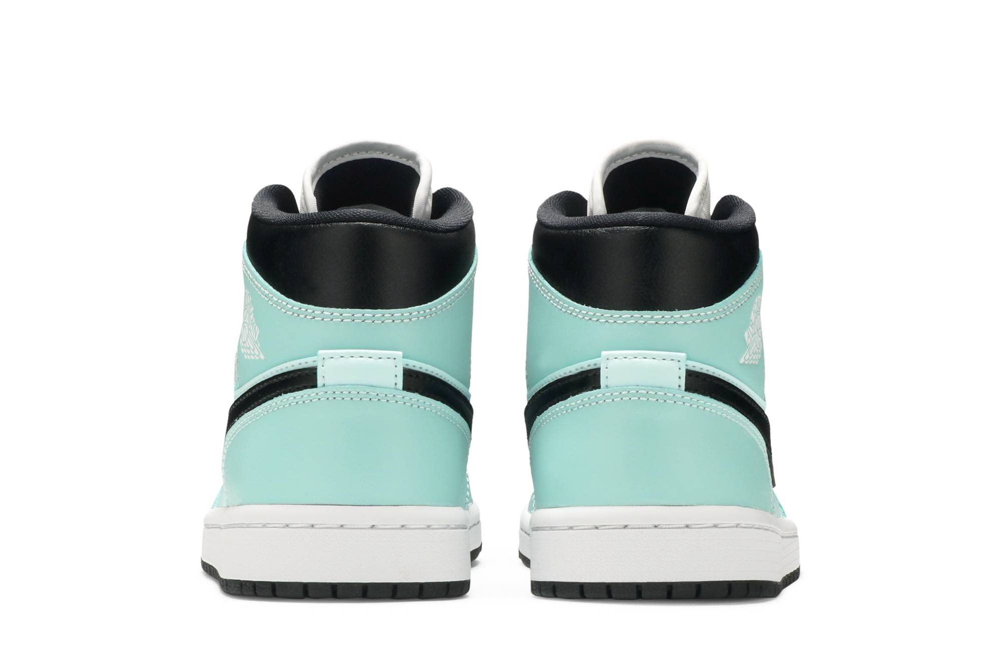 (Women) Air Jordan 1 Mid Aqua Black BQ6472-300 Nicesnk