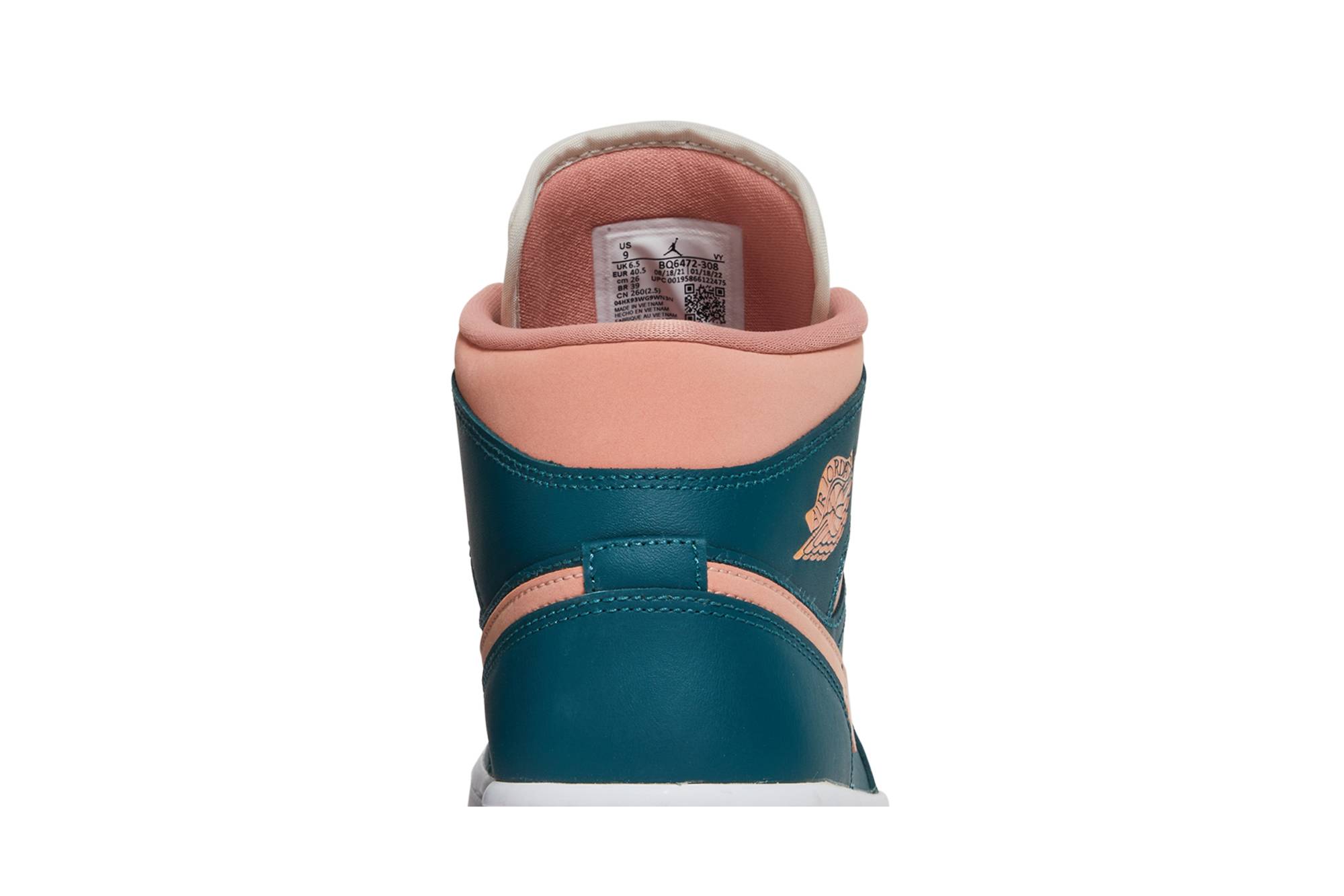 (Women) Air Jordan 1 Mid Dark Teal Green BQ6472-308 Nicesnk