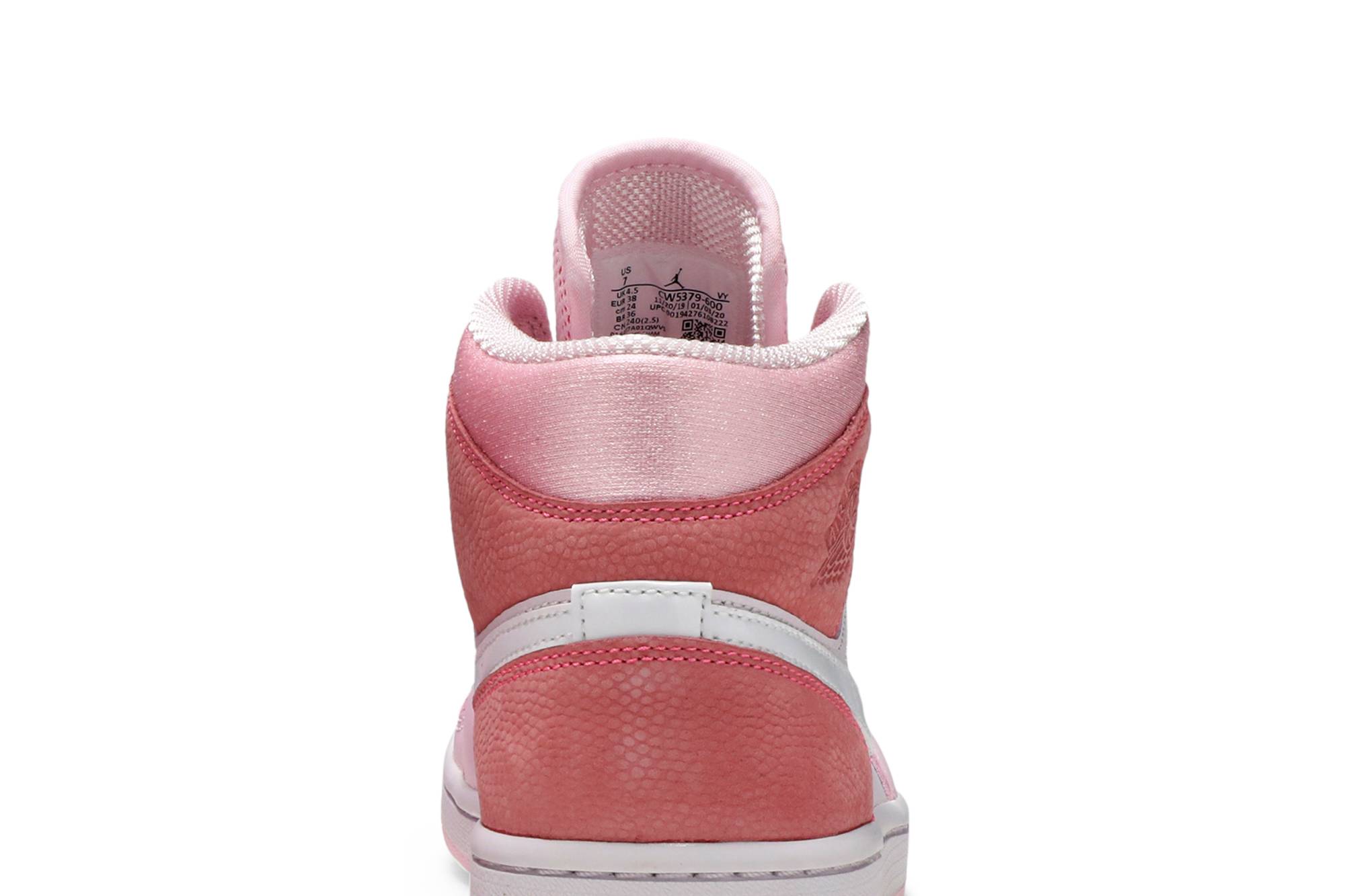 (Women) Air Jordan 1 Mid Digital Pink CW5379-600 Nicesnk