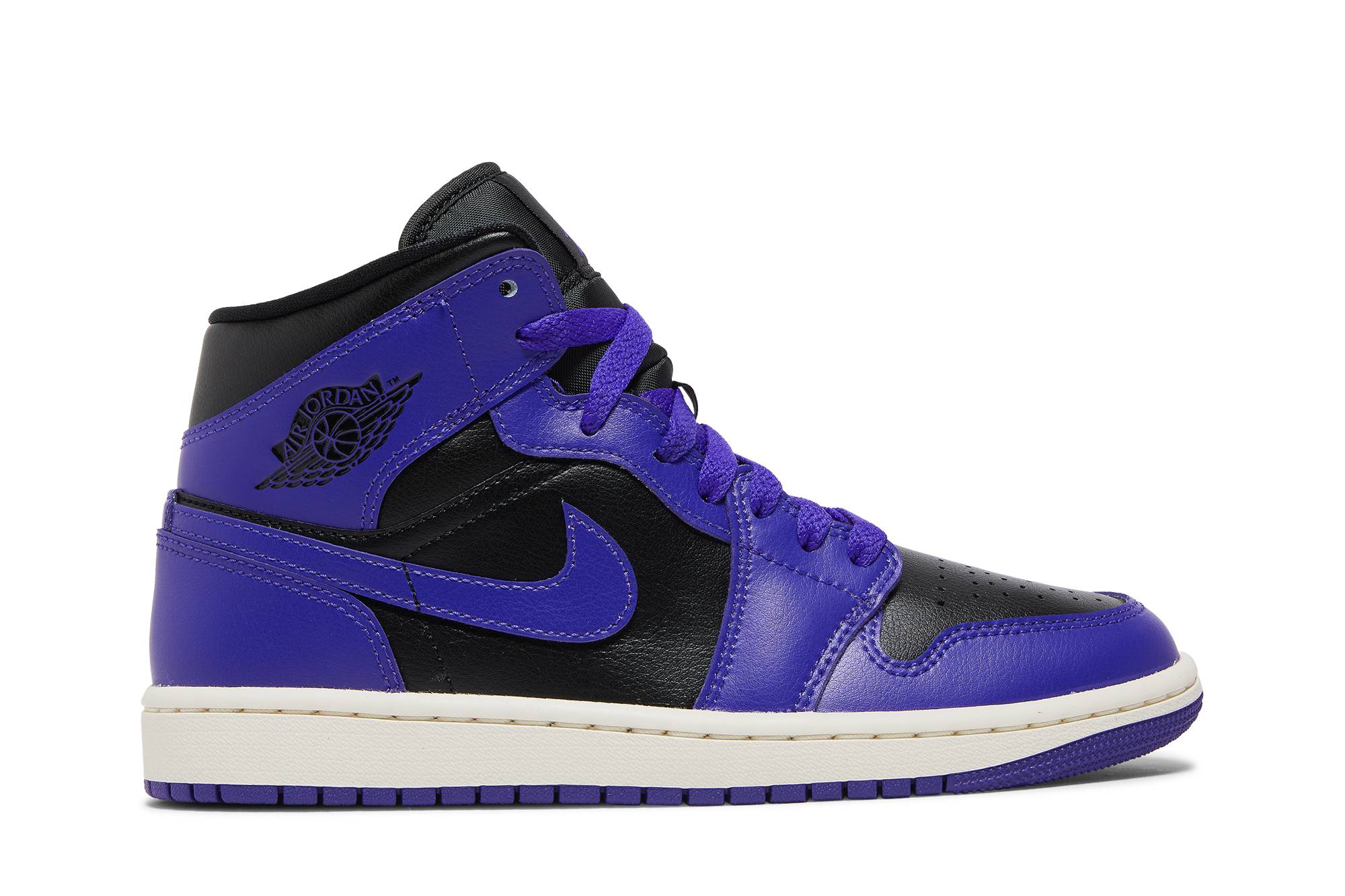 (Women) Air Jordan 1 Mid ‘Purple and Black’ BQ6472-051