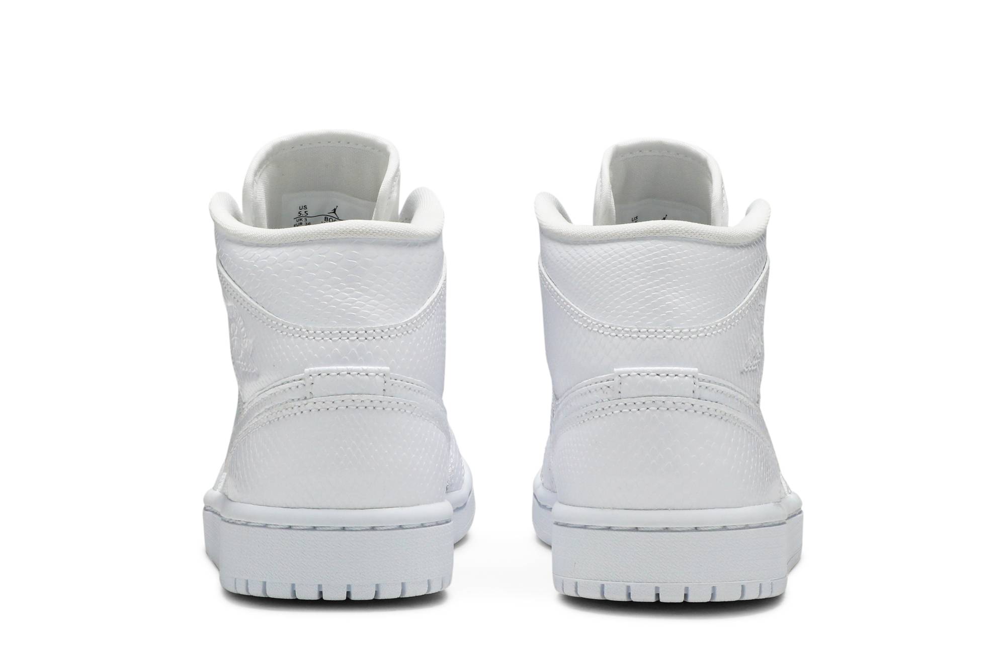 (Women) Air Jordan 1 Mid ‘White Snakeskin’ BQ6472-110
