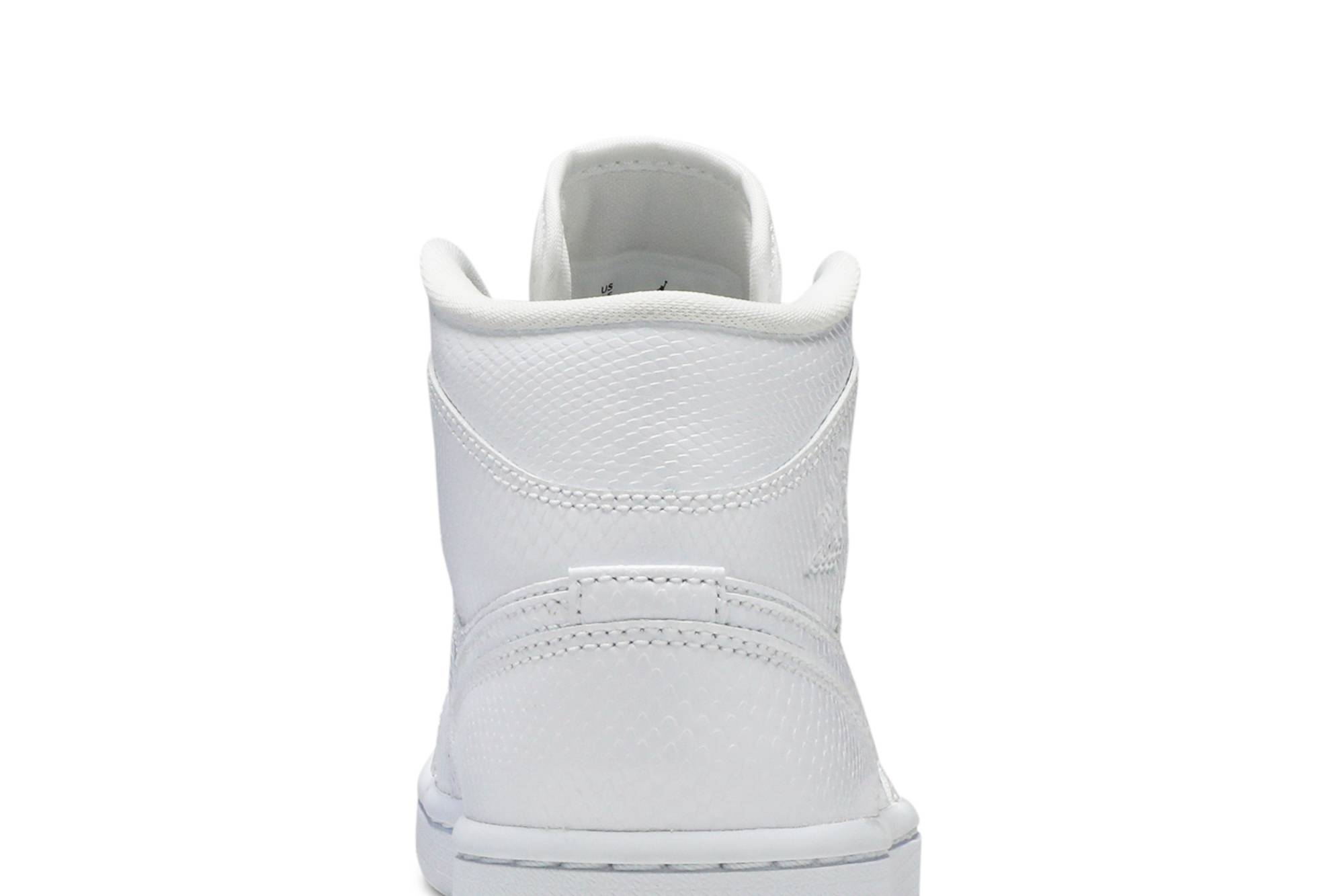 (Women) Air Jordan 1 Mid ‘White Snakeskin’ BQ6472-110