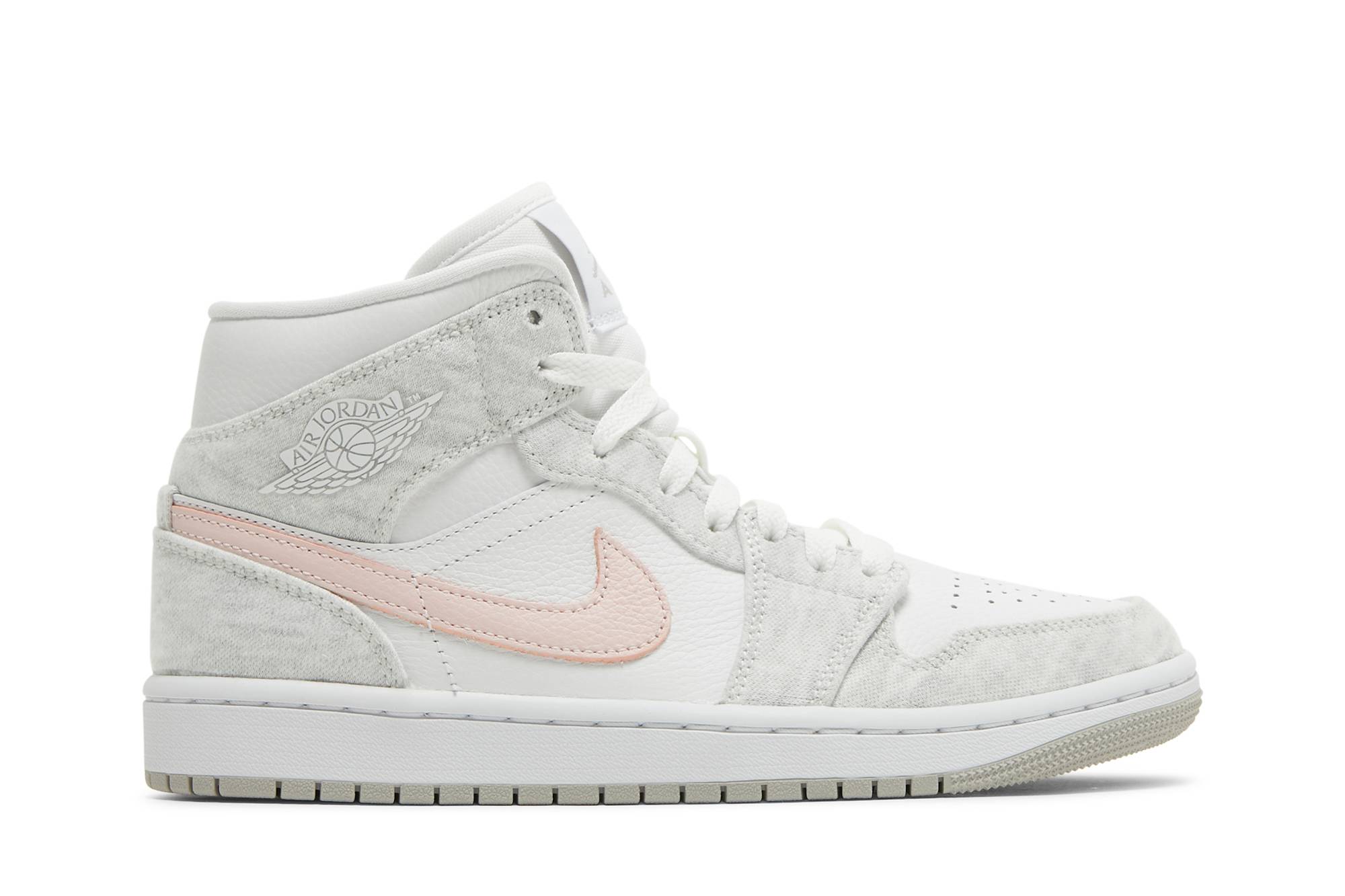 (Women) Air Jordan 1 Mid SE White Light Iron Ore DN4045-001 Nicesnk