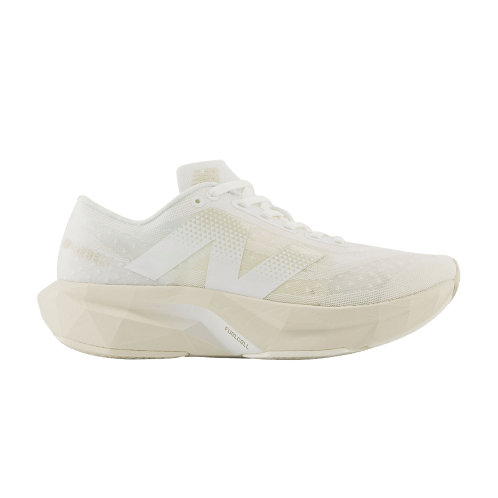 (Women) New Balance FuelCell Rebel v4 White Linen WFCXLJ4 Nicesnk