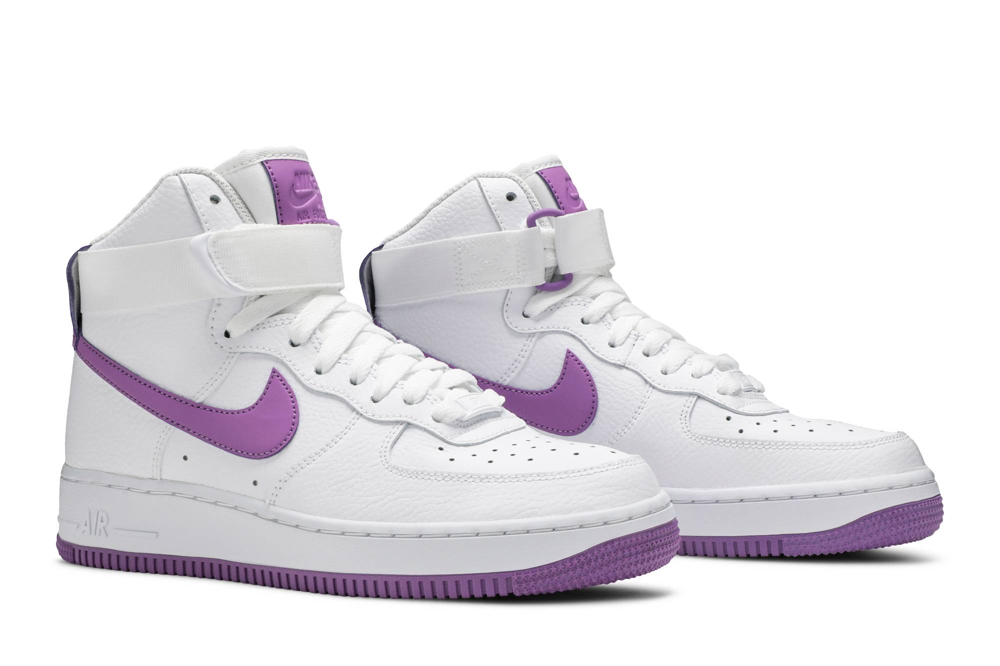 (Women) Nike Air Force 1 High White Dark Orchid 334031-112 Nicesnk