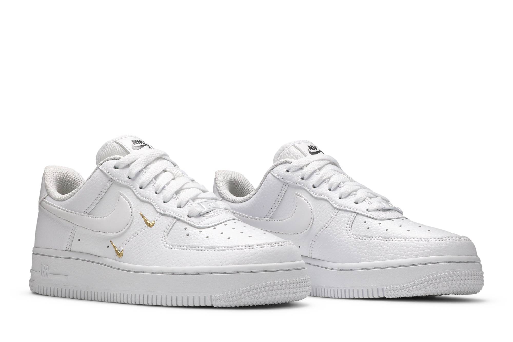 (Women) Nike Air Force 1 Low 07 Essential White Metallic Gold CT1989-100 Nicesnk
