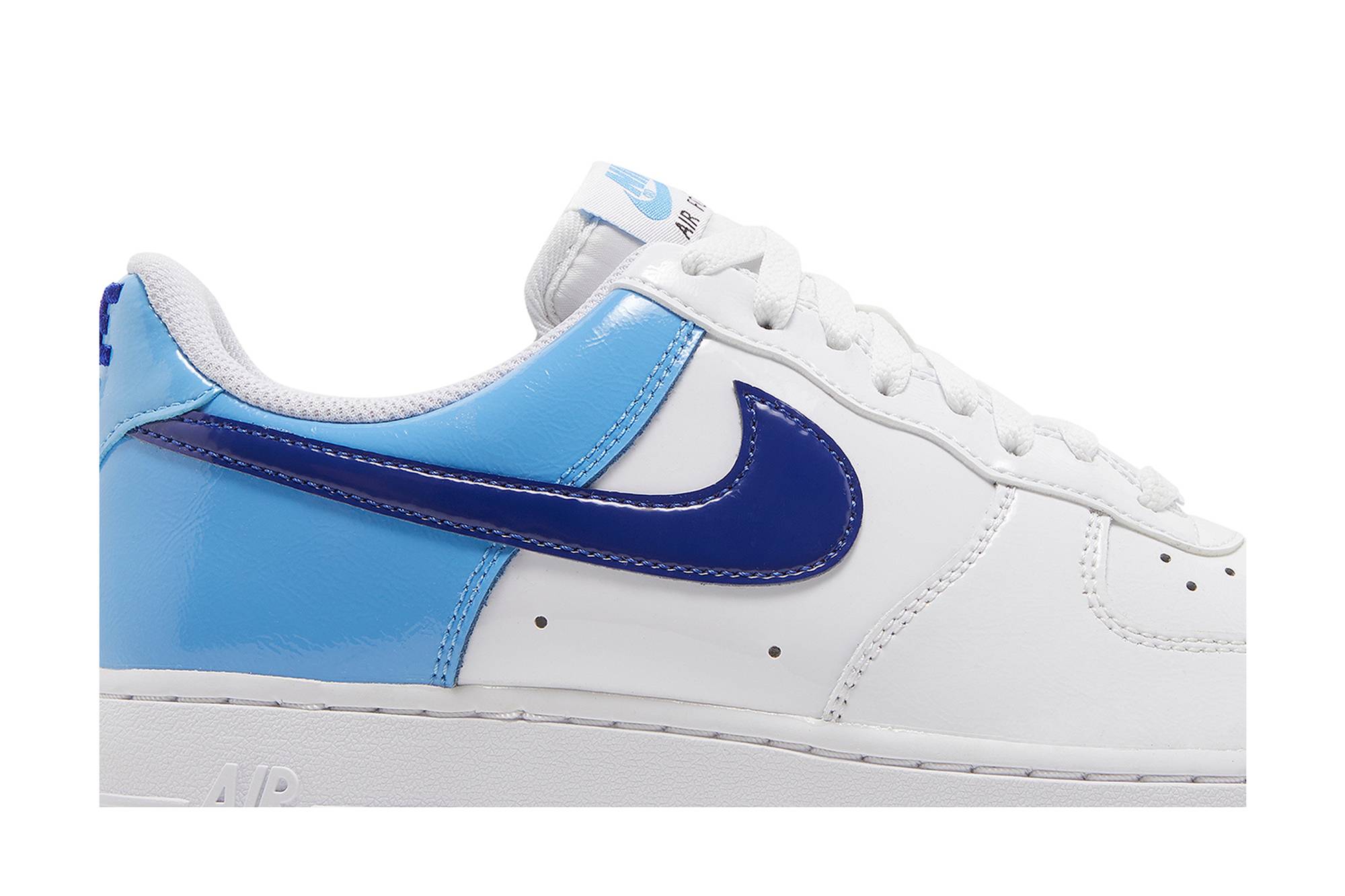 (Women) Nike Air Force 1 Low ‘Blue patent Swoosh’ DJ9942-400