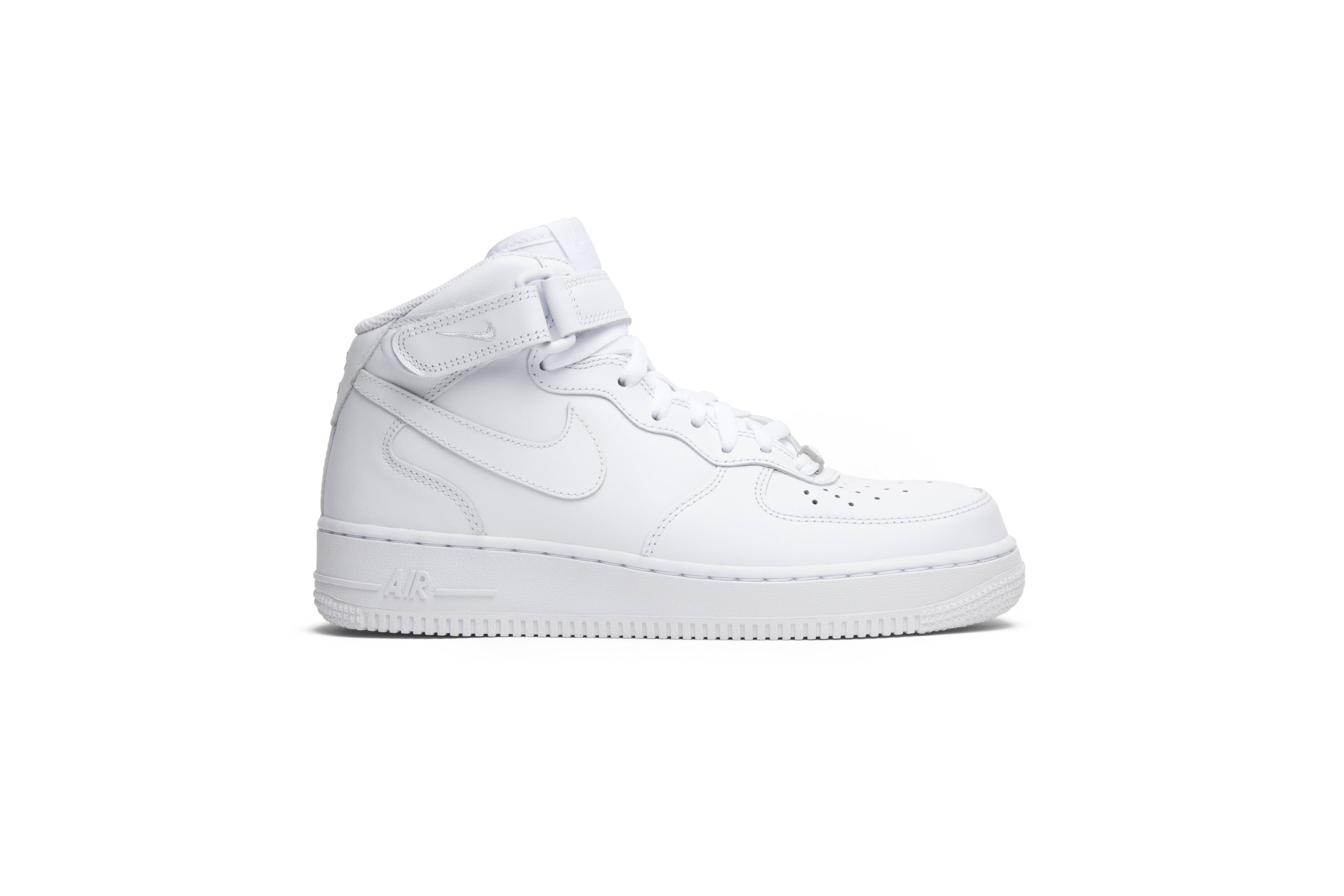 (Women) Nike Air Force 1 Mid 07 Leather ‘Triple White’ 366731-100