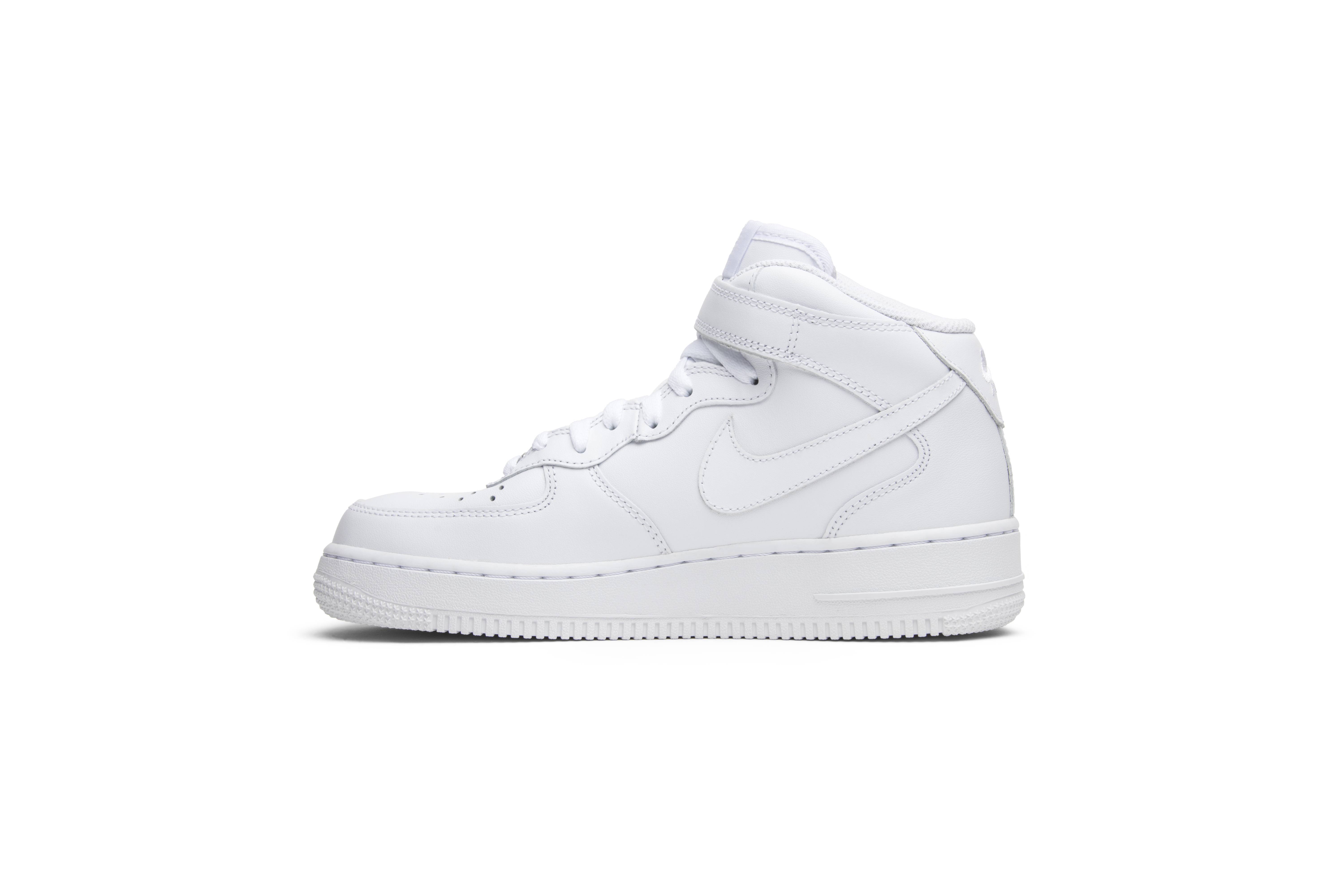 (Women) Nike Air Force 1 Mid 07 Leather ‘Triple White’ 366731-100