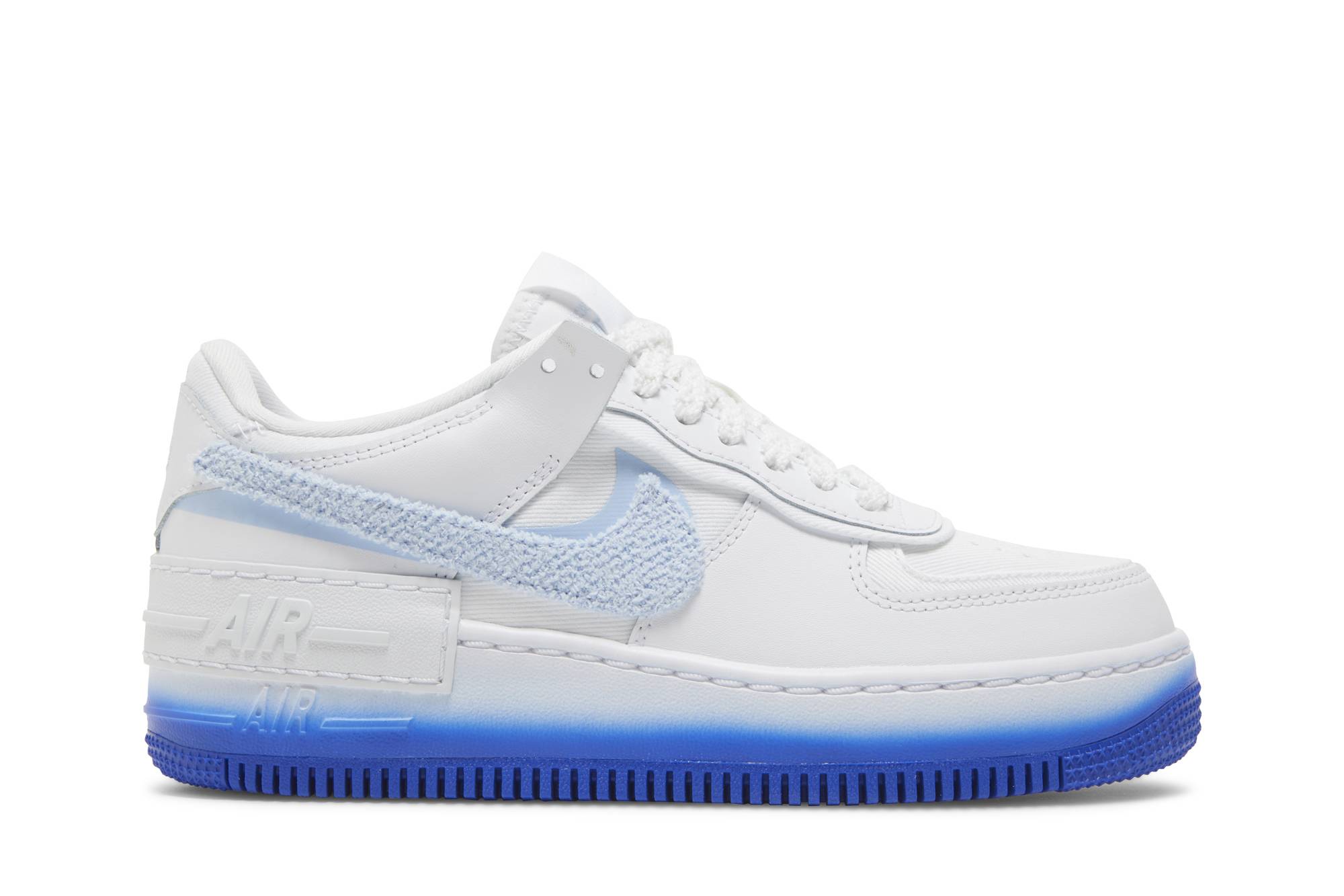 (Women) Nike Air Force 1 Shadow ‘Chenille Swoosh – Blue Tint’ FJ4567-100