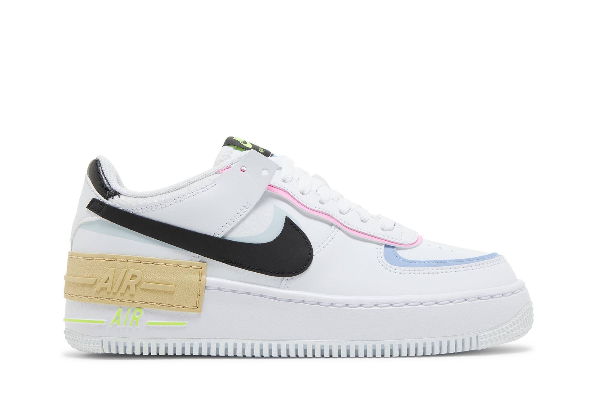 (Women) Nike Air Force 1 Shadow ‘White Black Pastel’ FJ0735-100