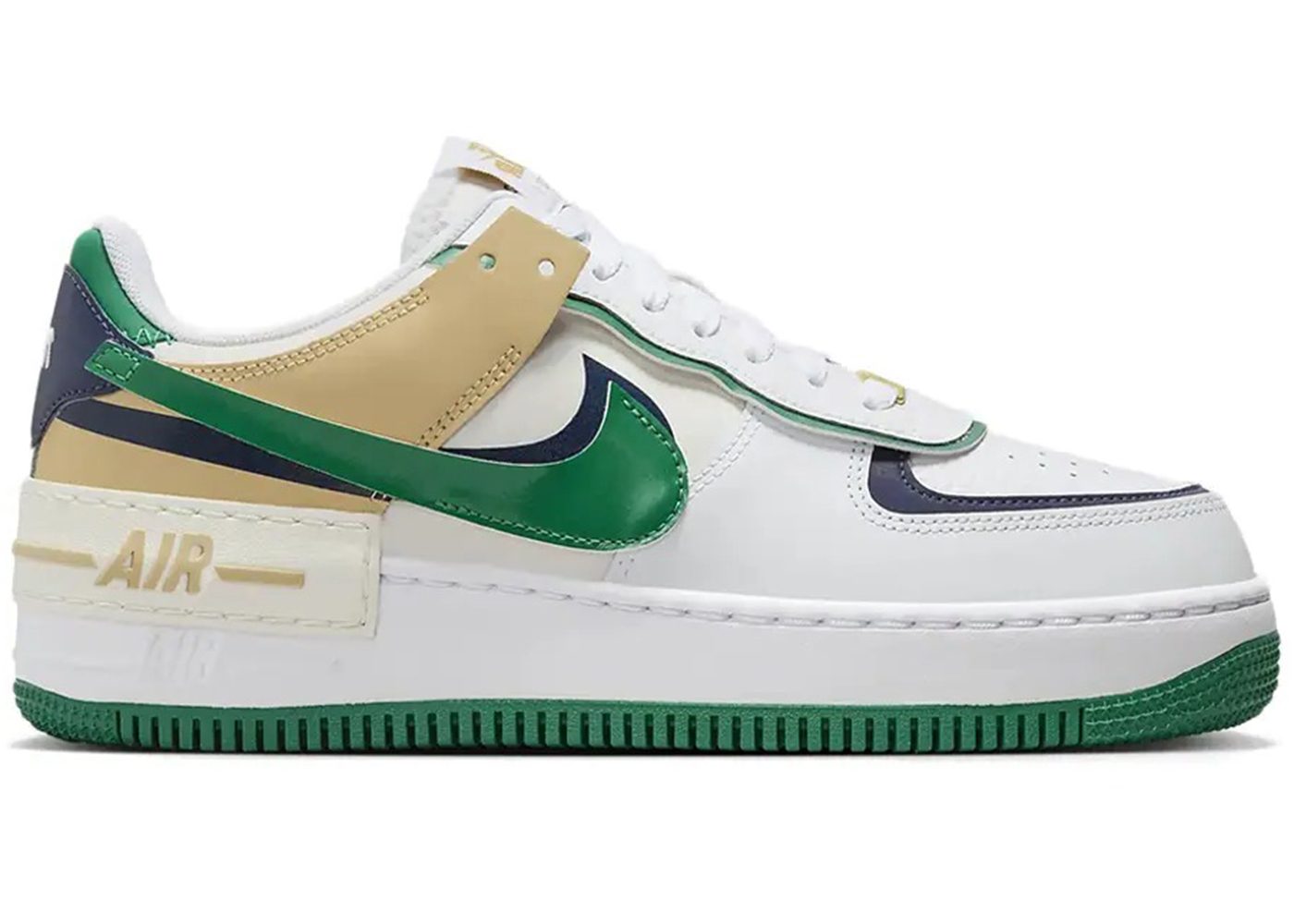 (Women) Nike Air Force 1 Shadow ‘White Malachite Sesame’ DZ1847-102