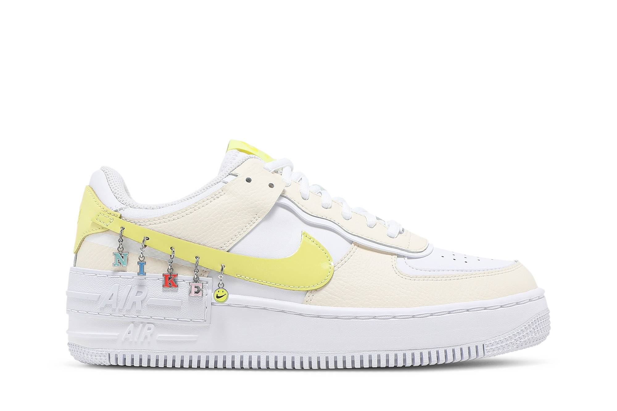 (Women) Nike Air Force 1 Shadow SE Pale Ivory Light Zitron DJ5197-100 Nicesnk