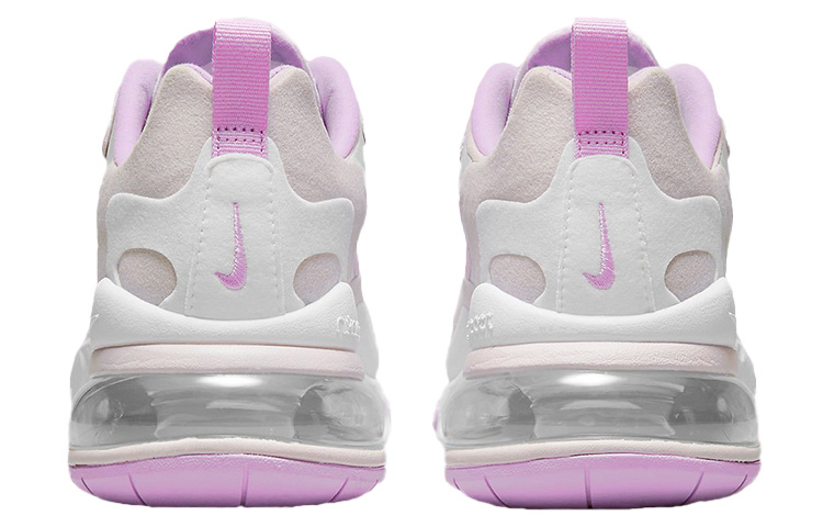 (Women) Nike Air Max 270 React White Fuchsia Glow Platinum Violet CZ1609-100 Nicesnk