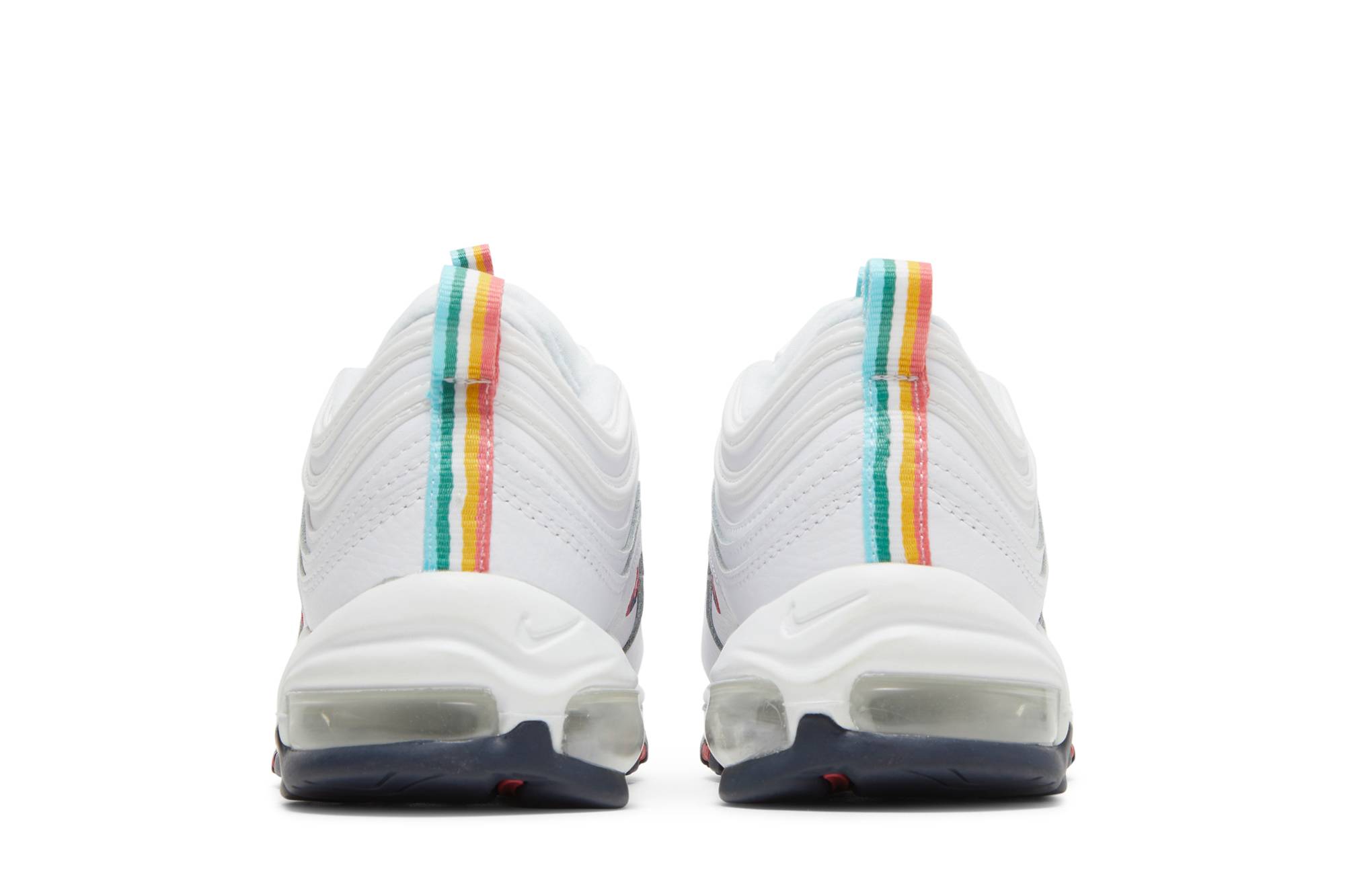 (Women) Nike Air Max 97 White Multi Color Pull Tabs DH1592-100 Nicesnk