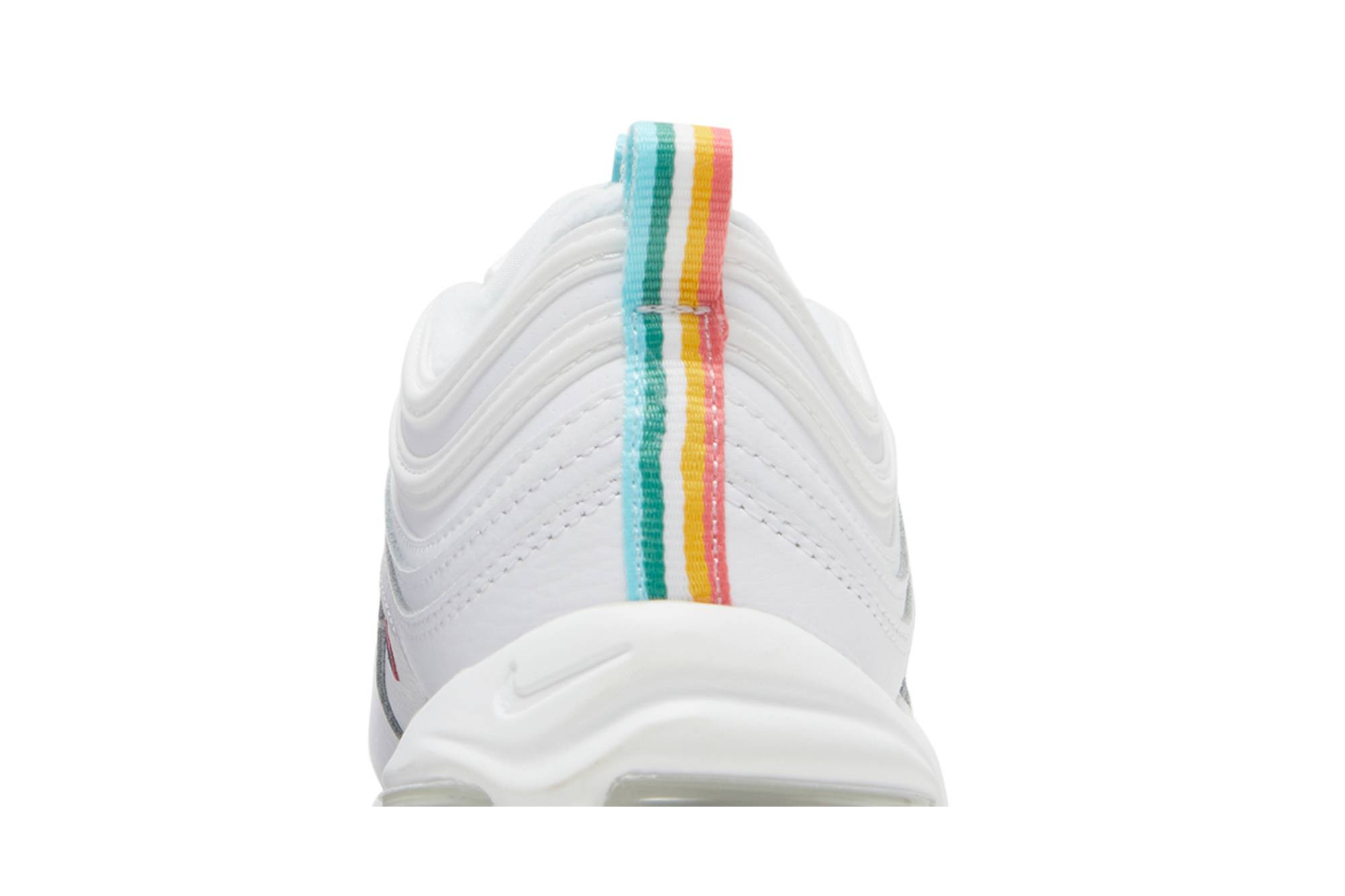 (Women) Nike Air Max 97 White Multi Color Pull Tabs DH1592-100 Nicesnk