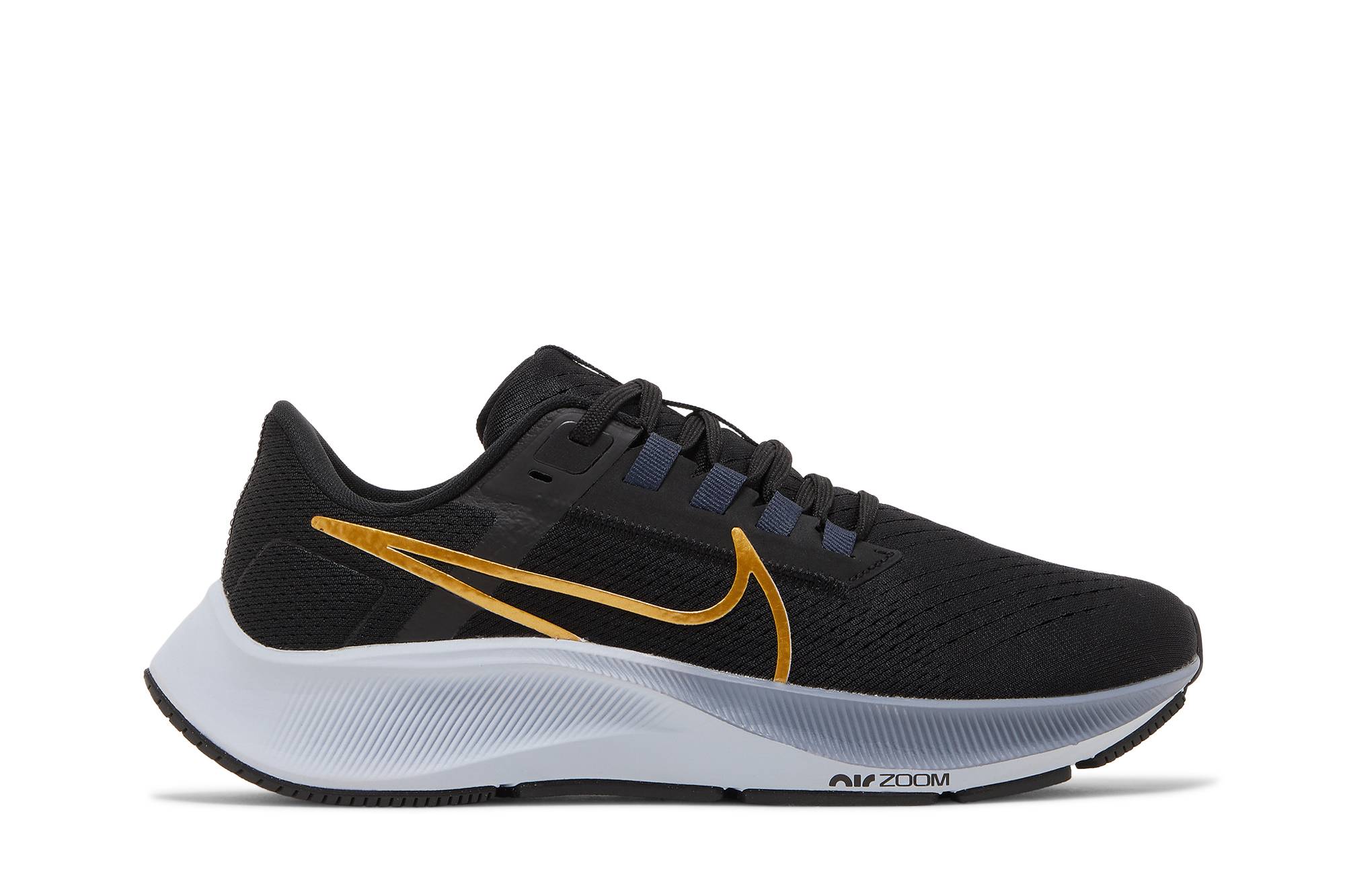 (Women) Nike Air Zoom Pegasus 38 Black Metallic Gold Coin CW7358-004 Nicesnk