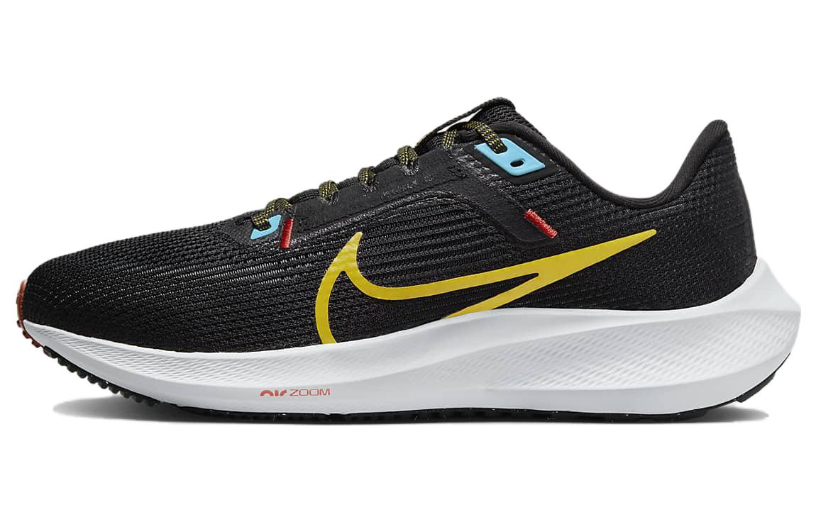 (Women) Nike Air Zoom Pegasus 40 Black Speed Yellow Blue DV3854-002 Nicesnk